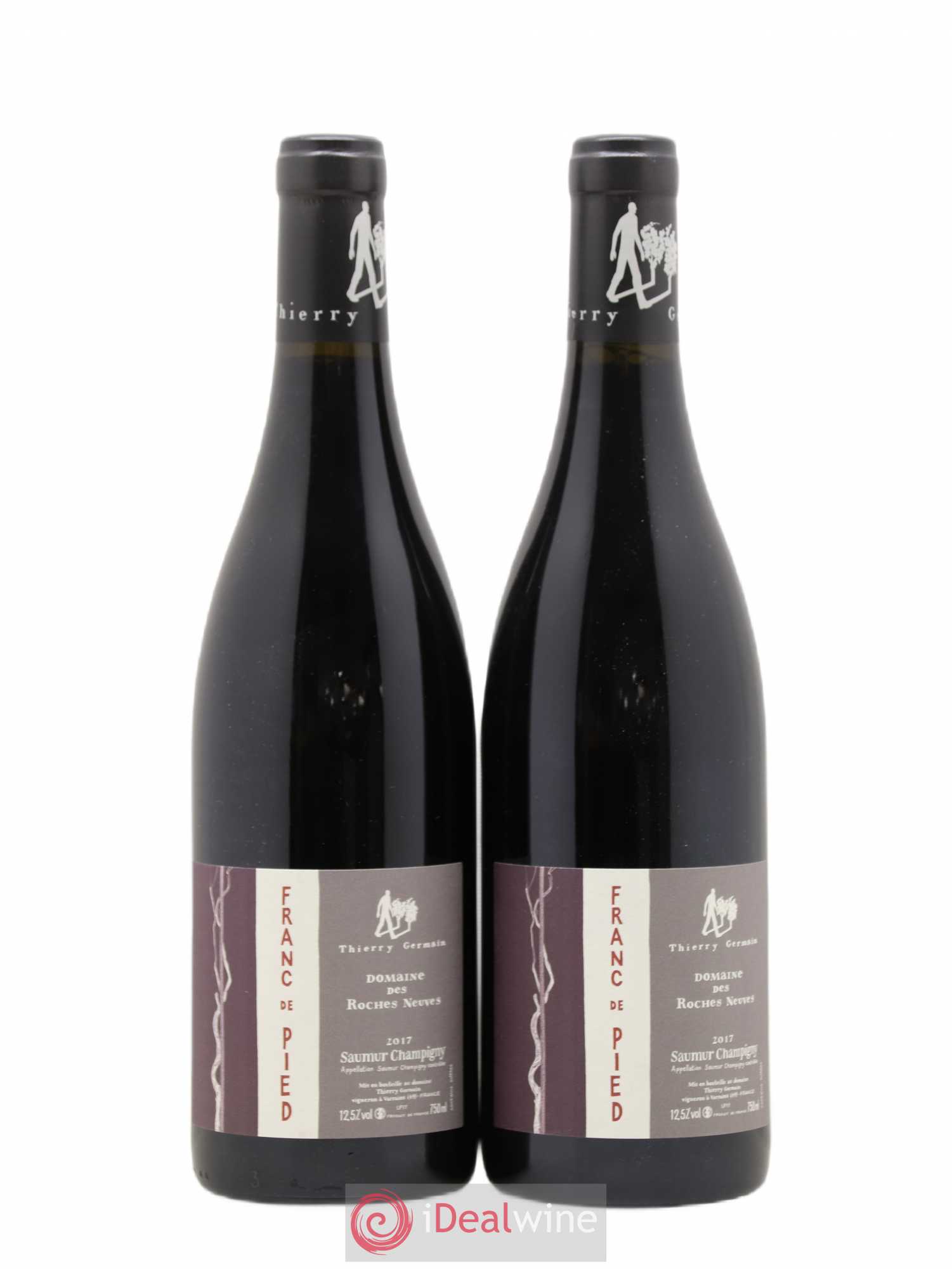 Saumur-Champigny Franc de pied Domaine des Roches Neuves - Thierry Germain (sans prix de réserve) 2017 - Lot de 2 bouteilles - 0