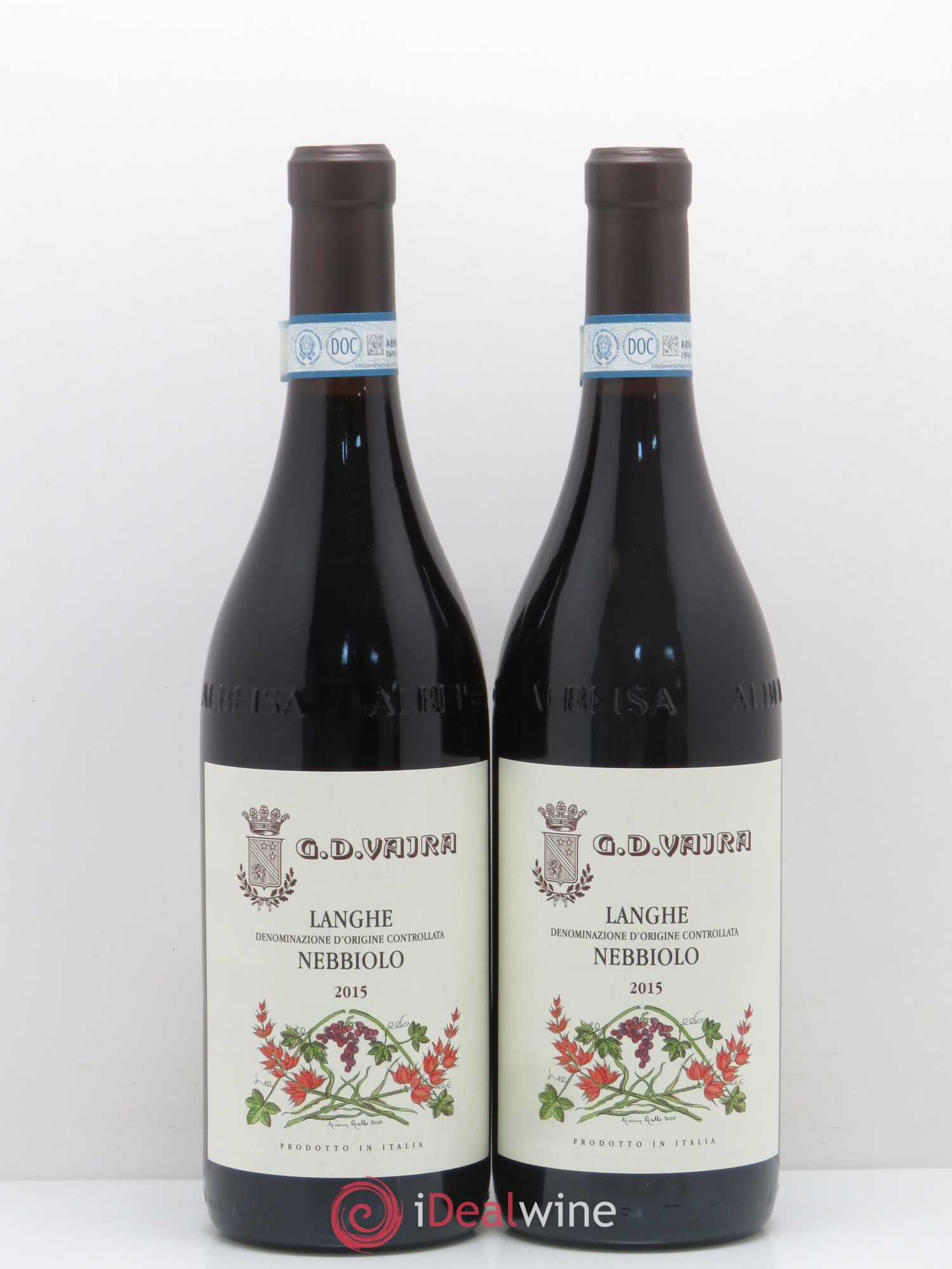 Langhe DOC Nebbiolo GD Vajra 2015 - Lot de 2 bouteilles - 0