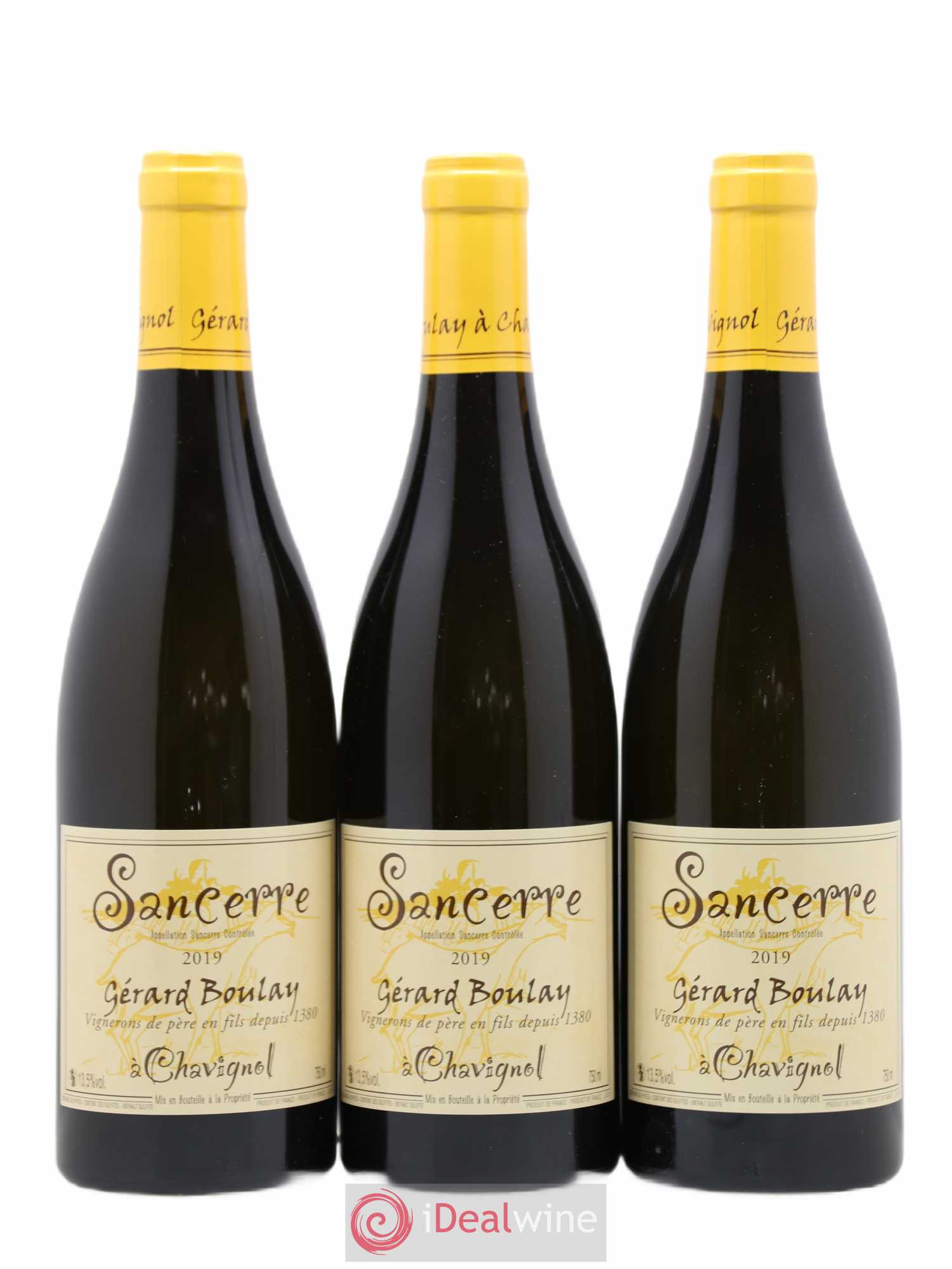 Sancerre Gérard Boulay (sans prix de réserve) 2019 - Lot de 3 bouteilles - 0