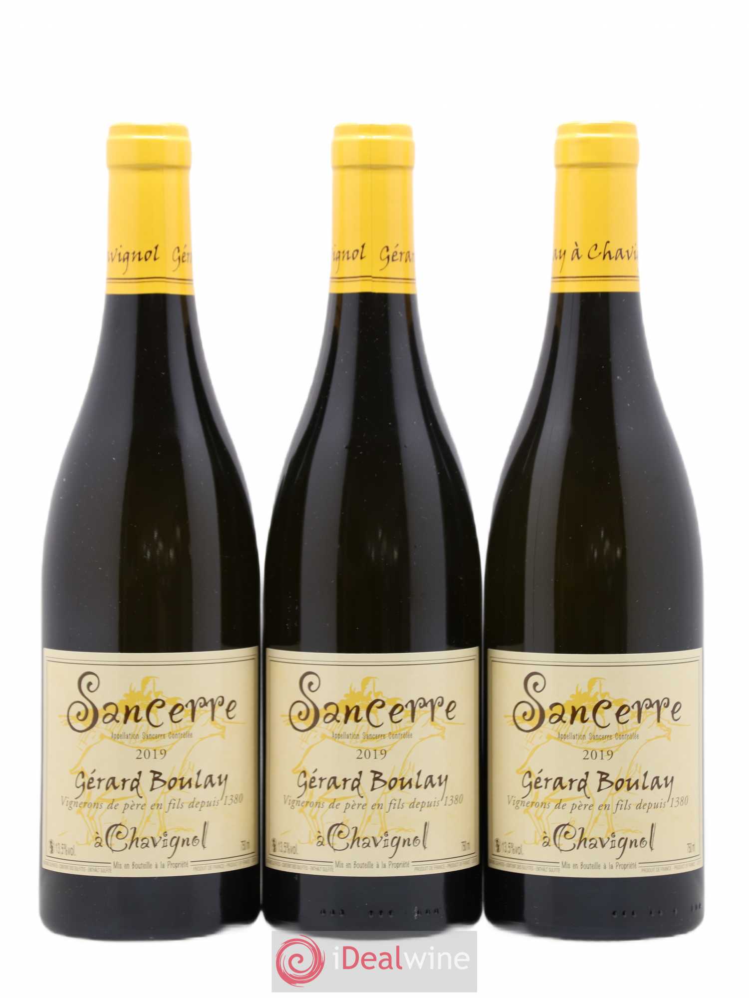 Sancerre Gérard Boulay (sans prix de réserve) 2019 - Lot de 3 bouteilles - 0