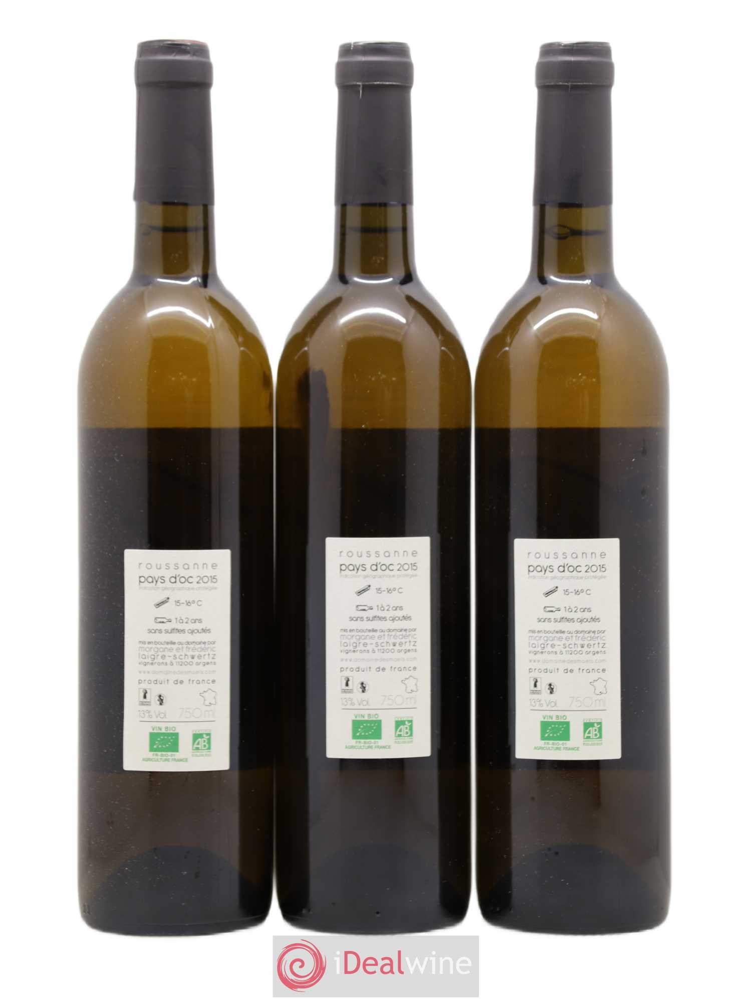 Vin de France Le M des Maels Domaine des Maels (sans prix de réserve) 2015 - Posten von 3 Flaschen - 1