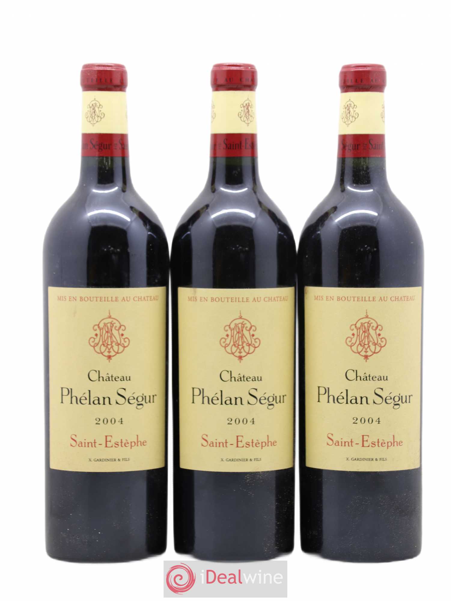 Château Phélan Ségur (sans prix de réserve) 2004 - Lot de 3 bouteilles - 0