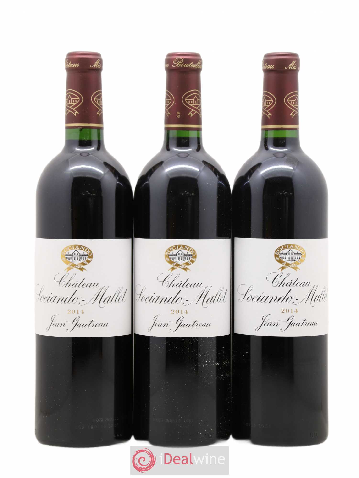 Château Sociando Mallet (sans prix de réserve) 2014 - Lot de 3 bouteilles - 0