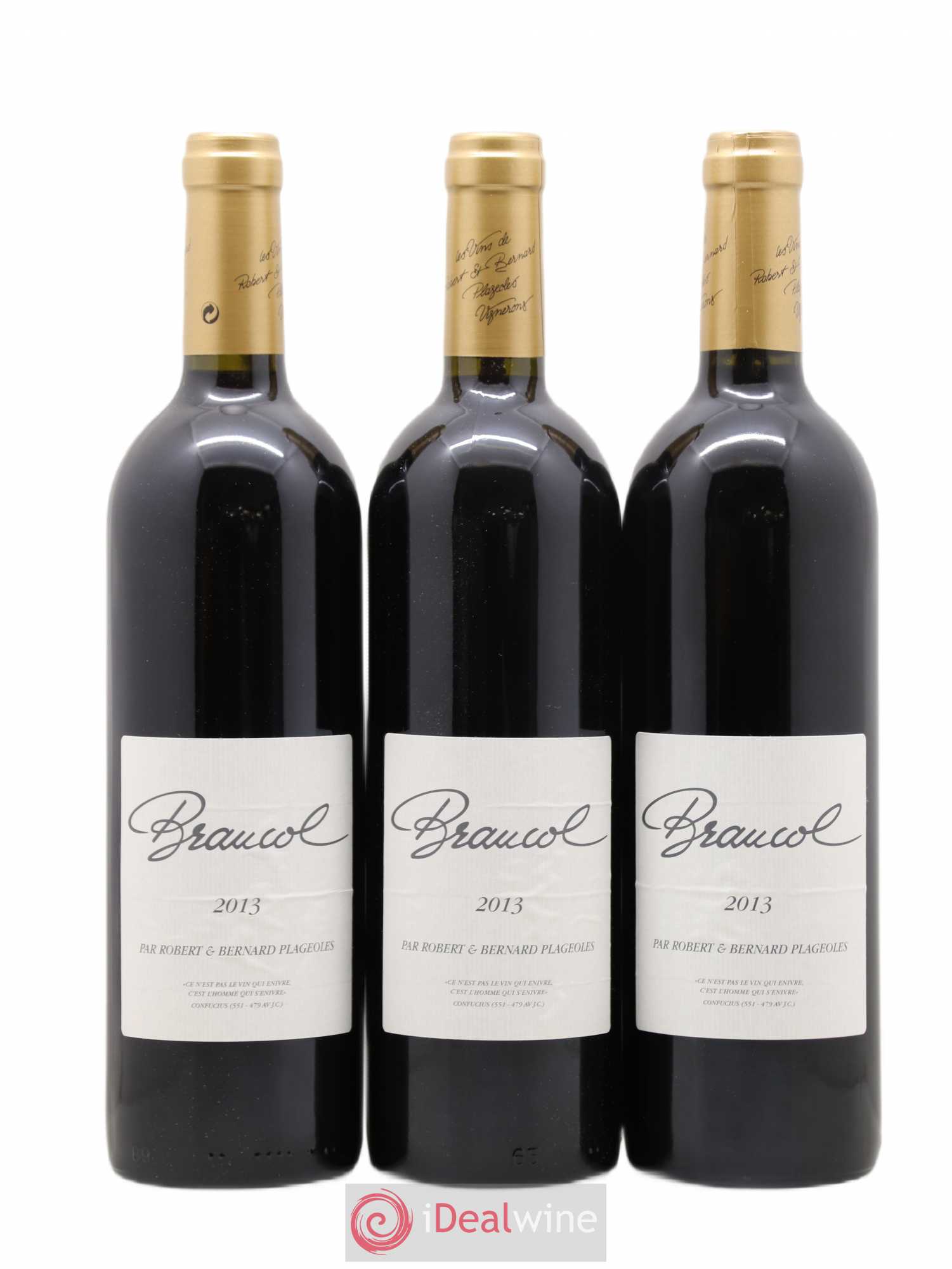 Gaillac Braucol Plageoles (sans prix de réserve) 2013 - Posten von 3 Flaschen - 0