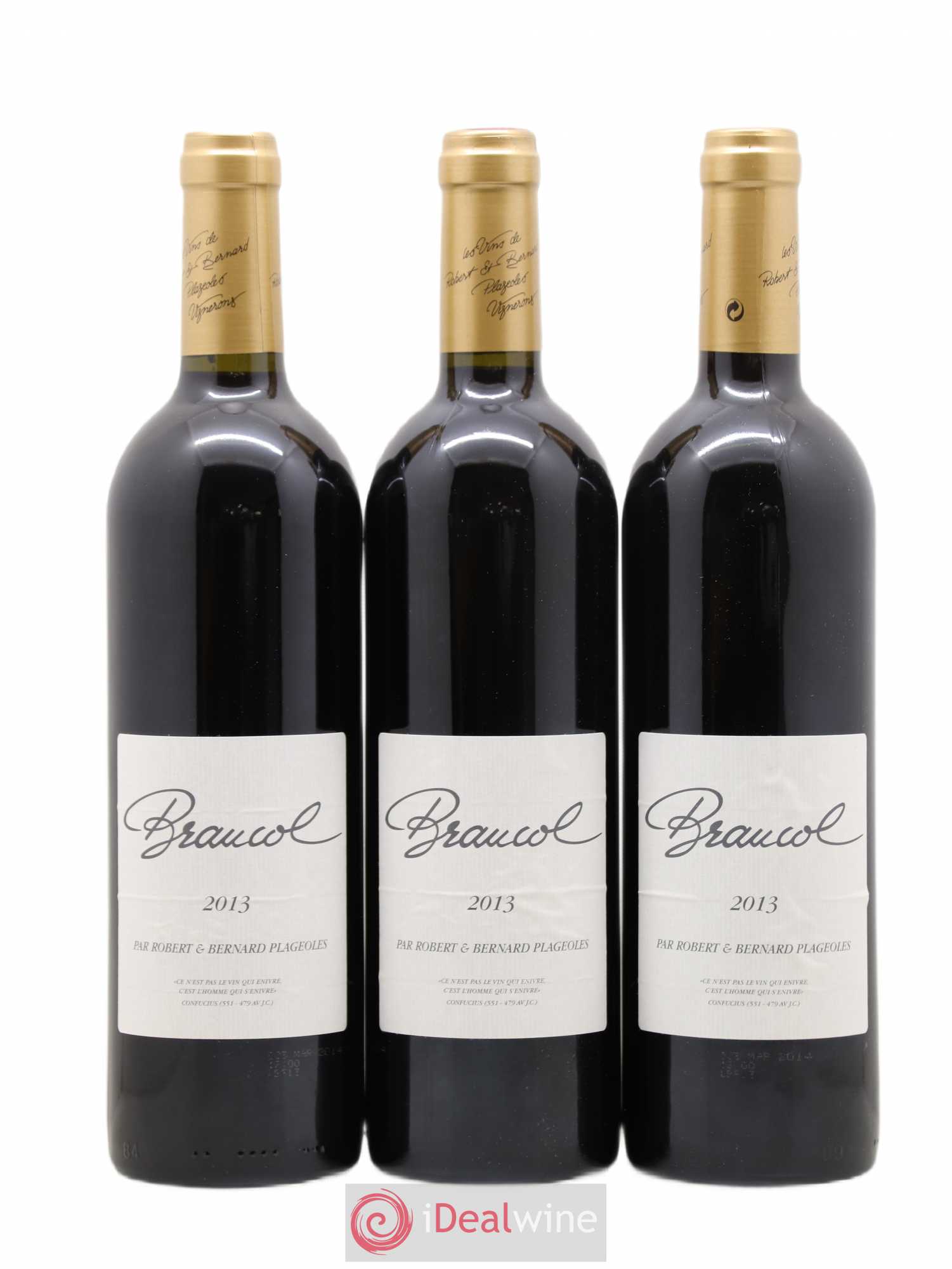 Gaillac Braucol Plageoles (sans prix de réserve) 2013 - Posten von 3 Flaschen - 0
