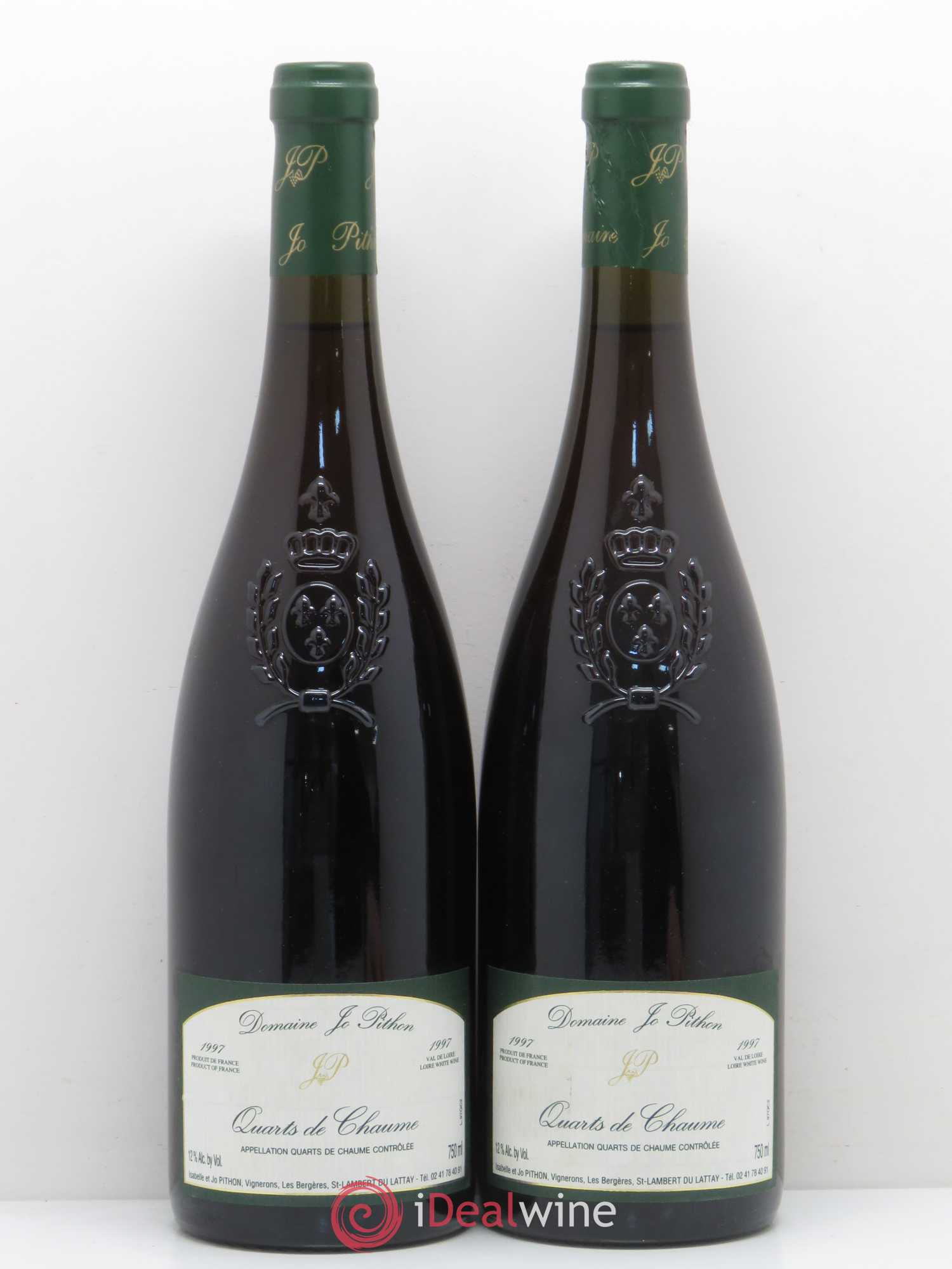 Quarts de Chaume Jo Pithon (sans prix de réserve) 1997 - Lotto di 2 bottiglie - 0