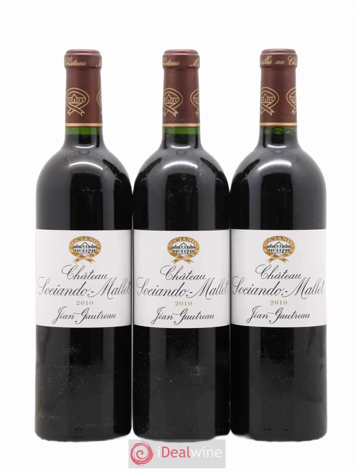 Château Sociando Mallet (sans prix de réserve) 2010 - Lot de 3 bouteilles - 0