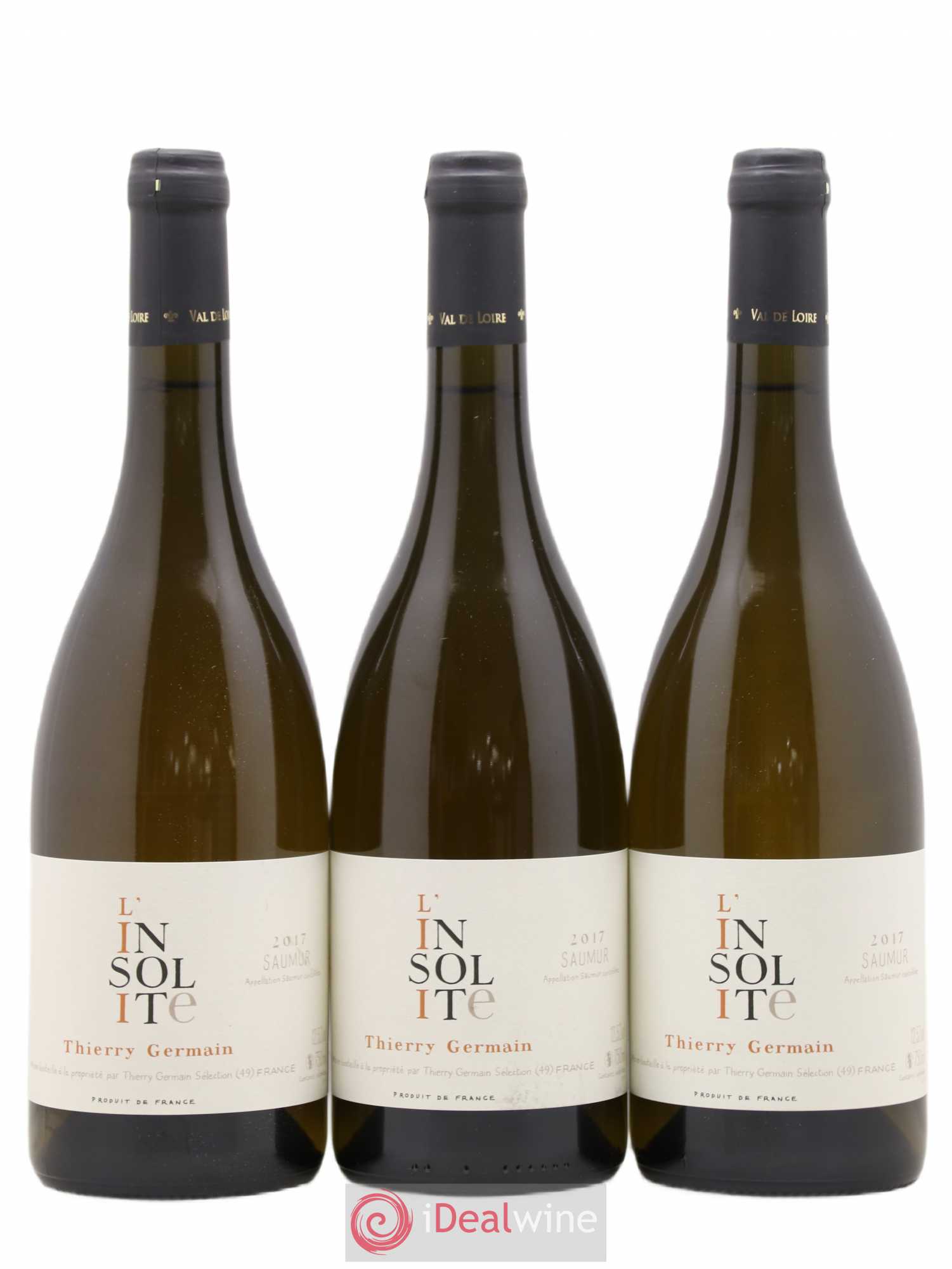 Saumur Insolite Domaine des Roches Neuves - Thierry Germain (sans prix de réserve) 2017 - Lot de 3 bouteilles - 0
