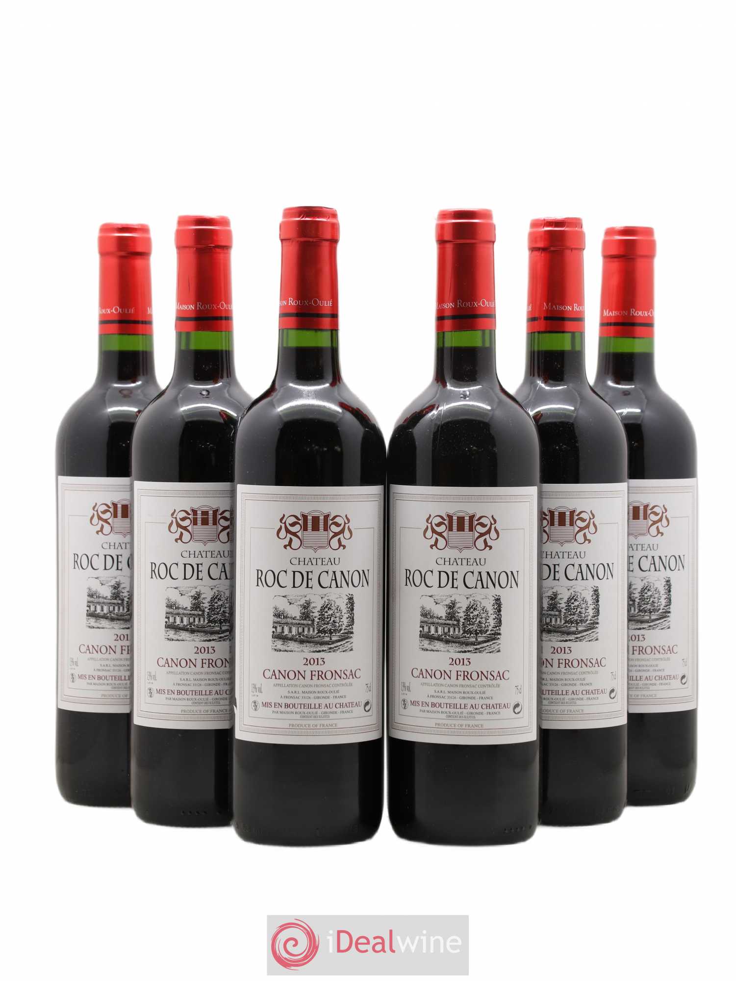 Canon-Fronsac Château Roc de Canon (sans prix de réserve) 2013 - Lot de 6 bouteilles - 0
