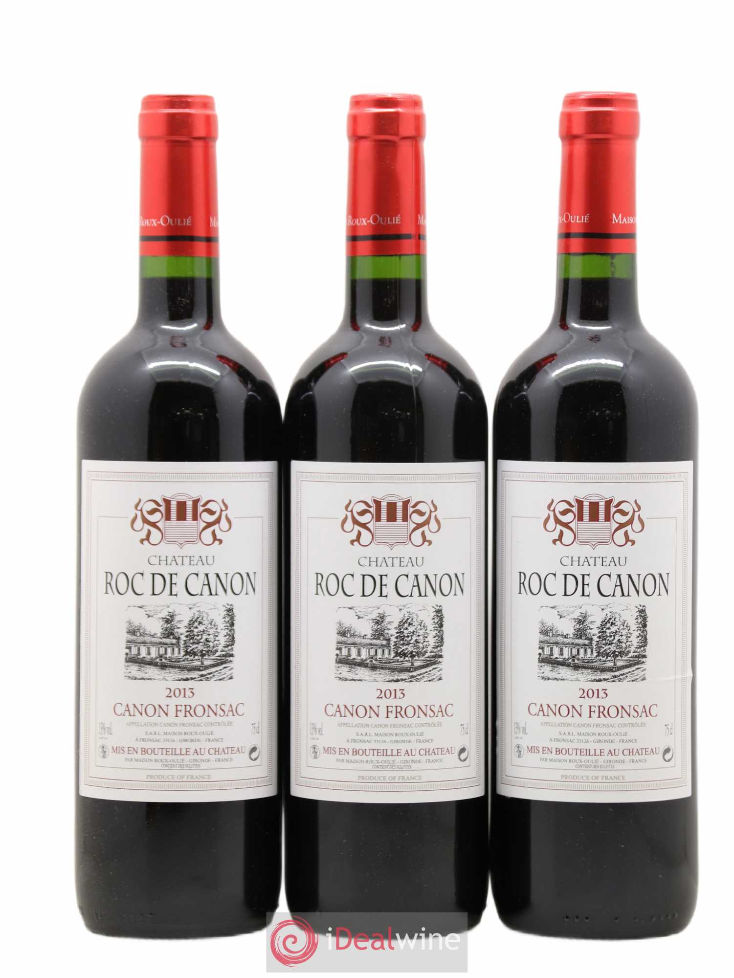 Canon-Fronsac Château Roc de Canon (sans prix de réserve) 2013 - Posten von 3 Flaschen - 0