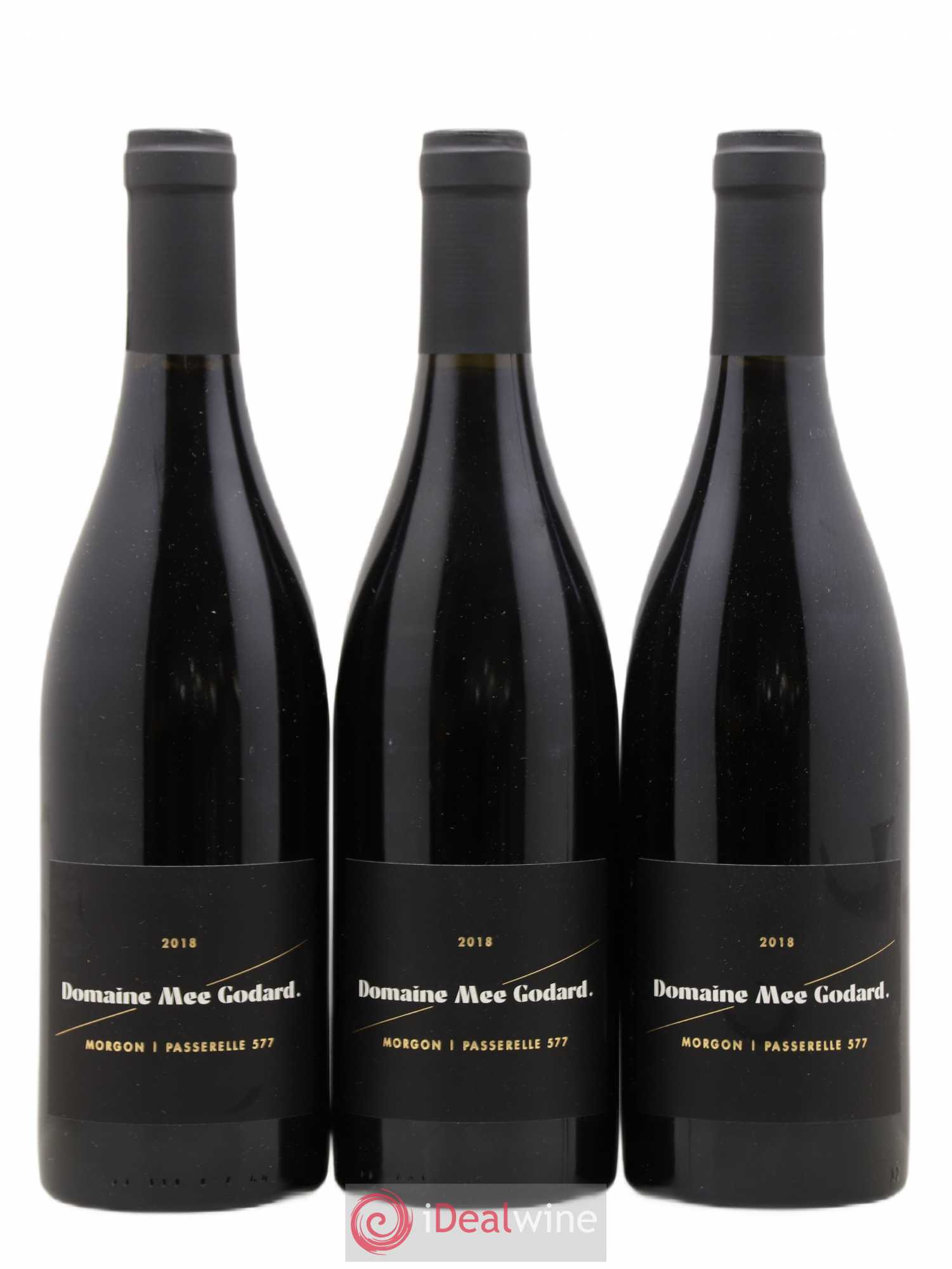 Morgon Passerelle 577 Mee Godard (sans prix de réserve) 2018 - Lot de 3 bouteilles - 0
