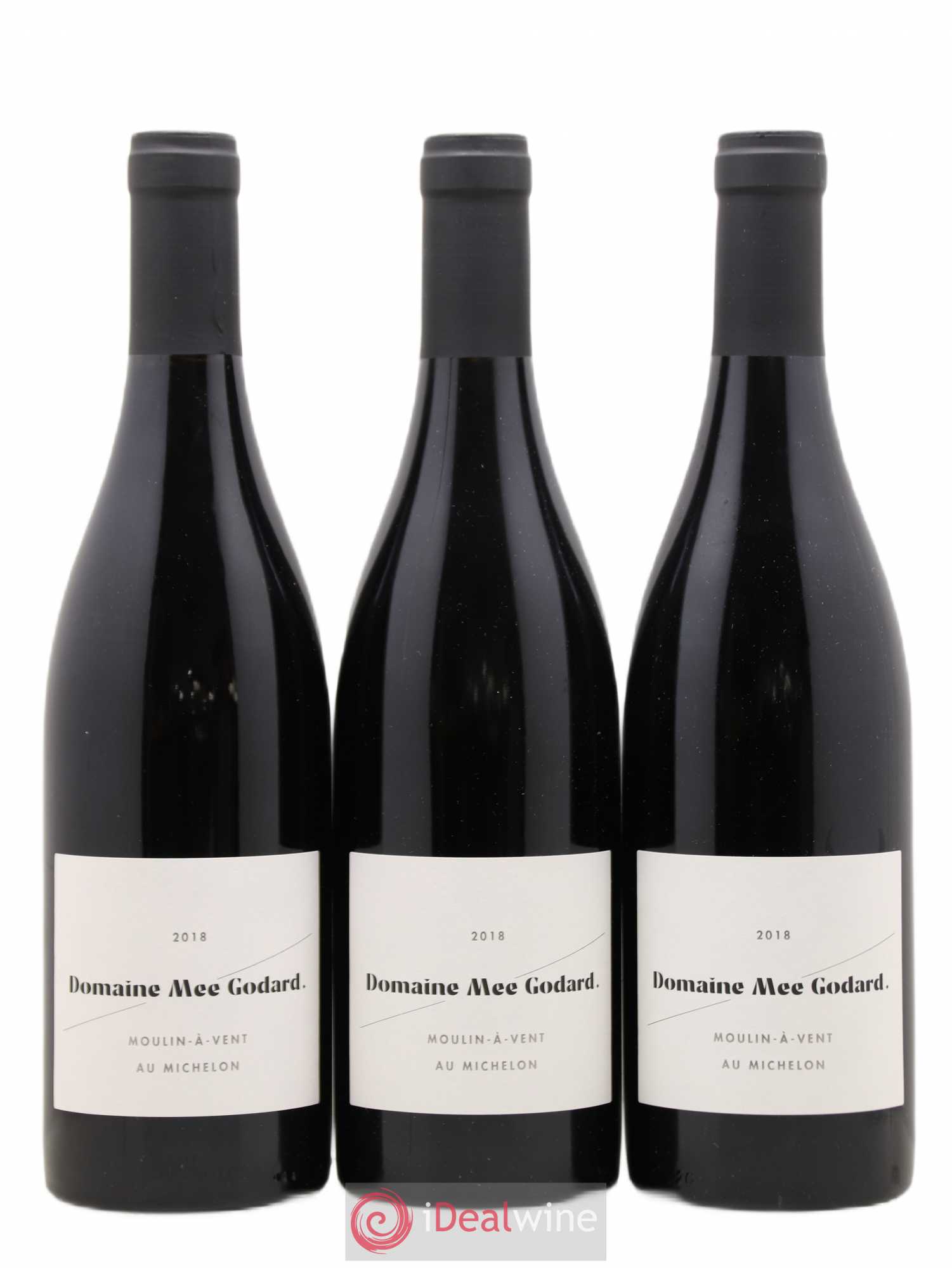 Moulin-à-Vent Au Michelon Mee Godard (sans prix de réserve) 2018 - Lot de 3 bouteilles - 0