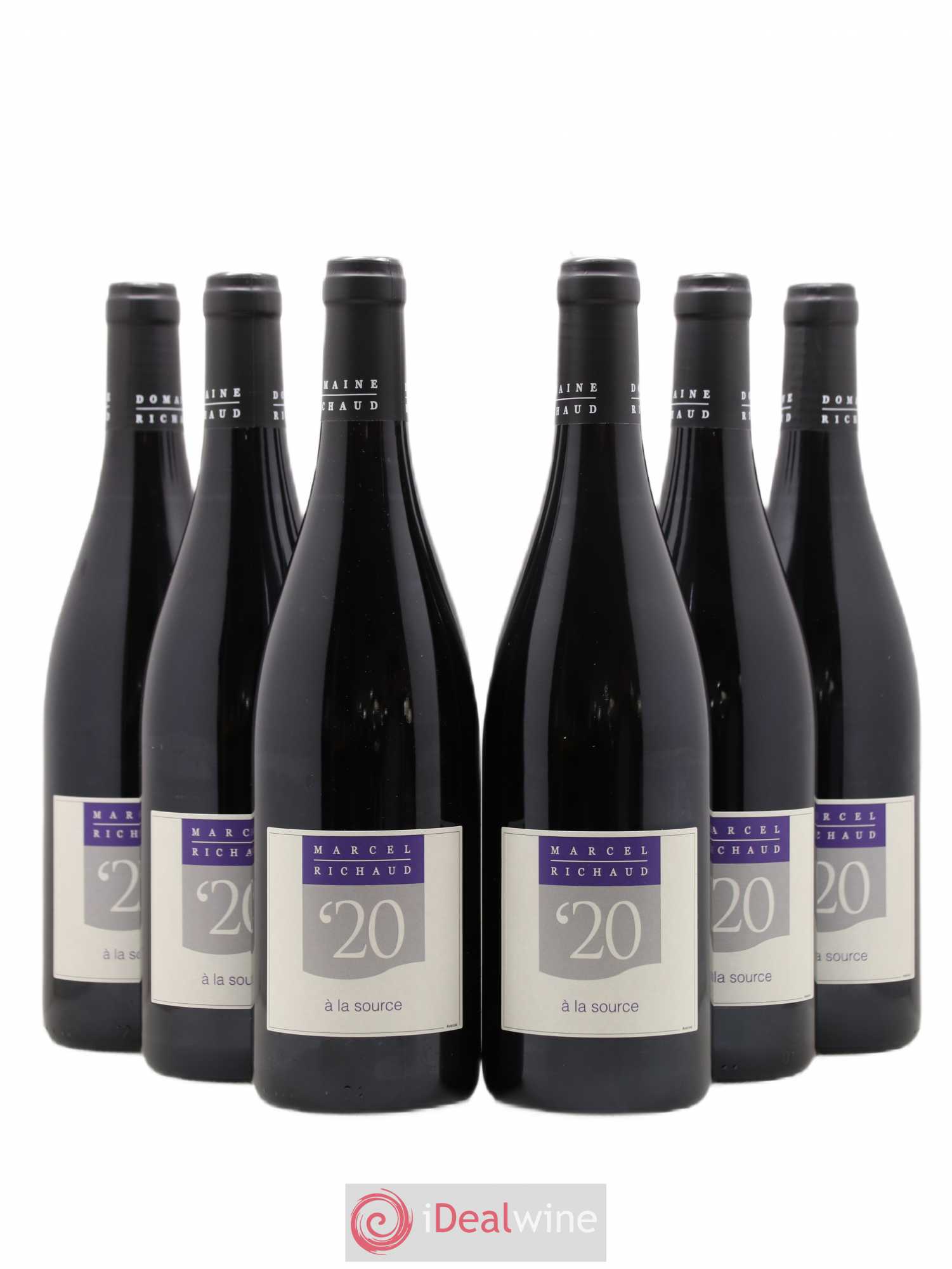 Vin de France A la source Marcel Richaud (sans prix de réserve) 2020 - Lot de 6 bouteilles - 0