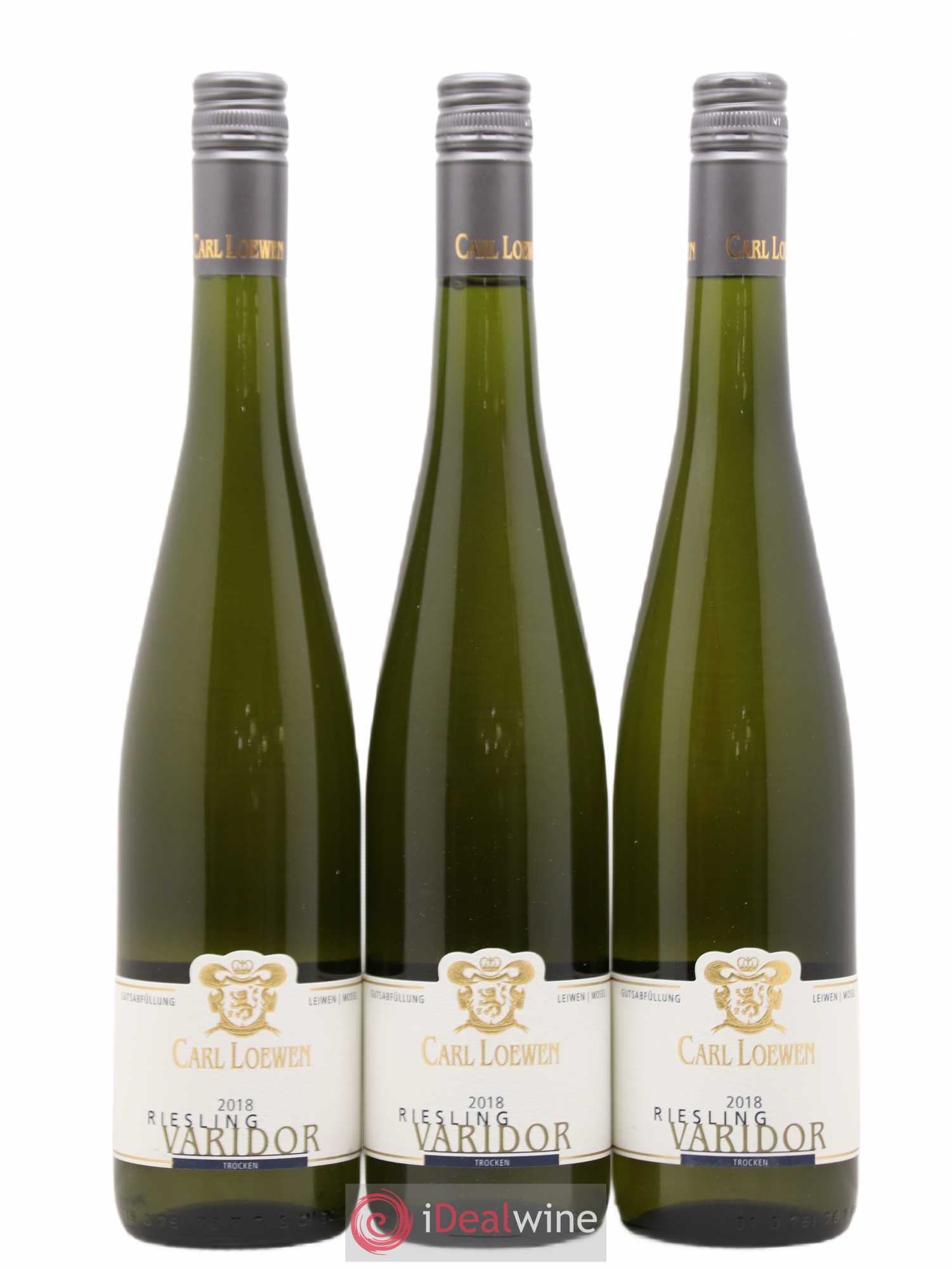 Riesling Trocken Varidor Carl Loewen (sans prix de réserve) 2018 - Lotto di 3 bottiglie - 0