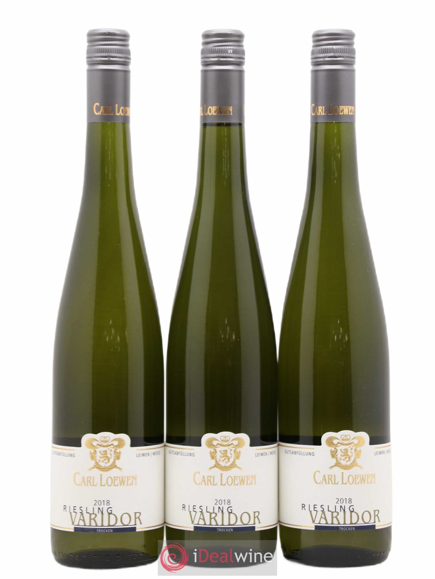 Riesling Trocken Varidor Carl Loewen (sans prix de réserve) 2018 - Lotto di 3 bottiglie - 0