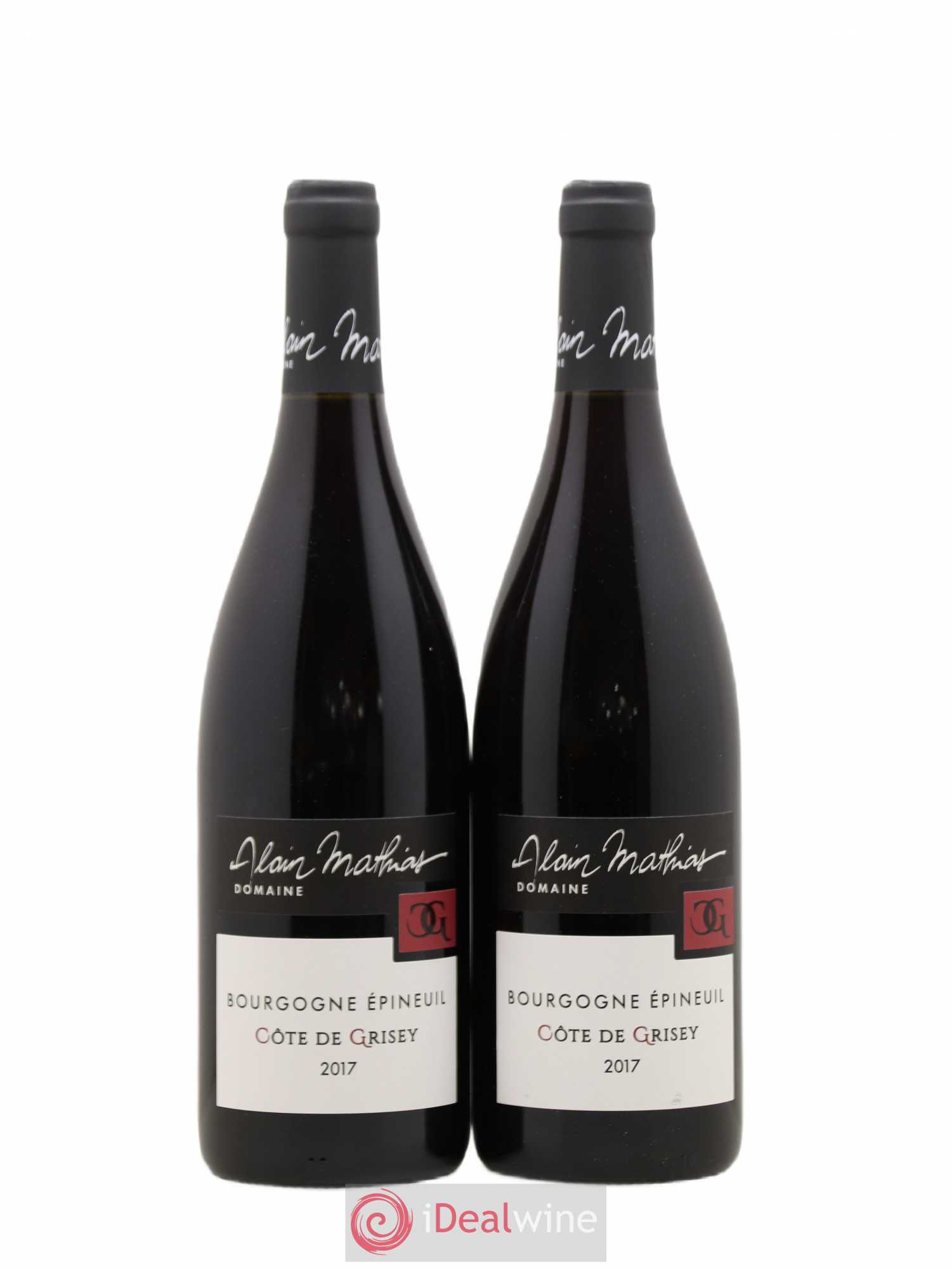 Bourgogne Epineuil Côte De Grisey Alain Mathias (sans prix de réserve) 2017 - Posten von 2 Flaschen - 0