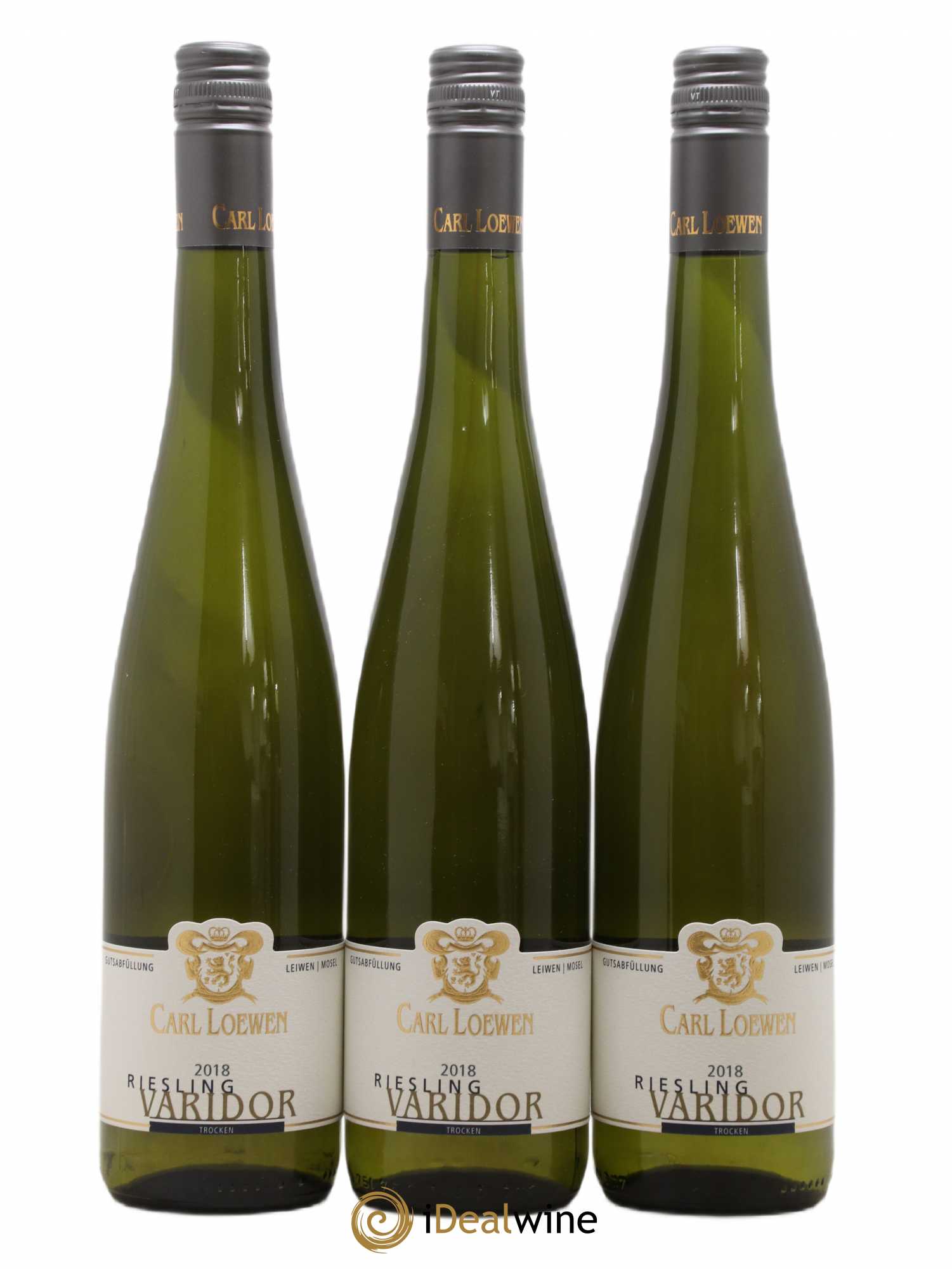 Riesling Trocken Varidor Carl Loewen (sans prix de réserve) 2018 - Posten von 3 Flaschen - 0