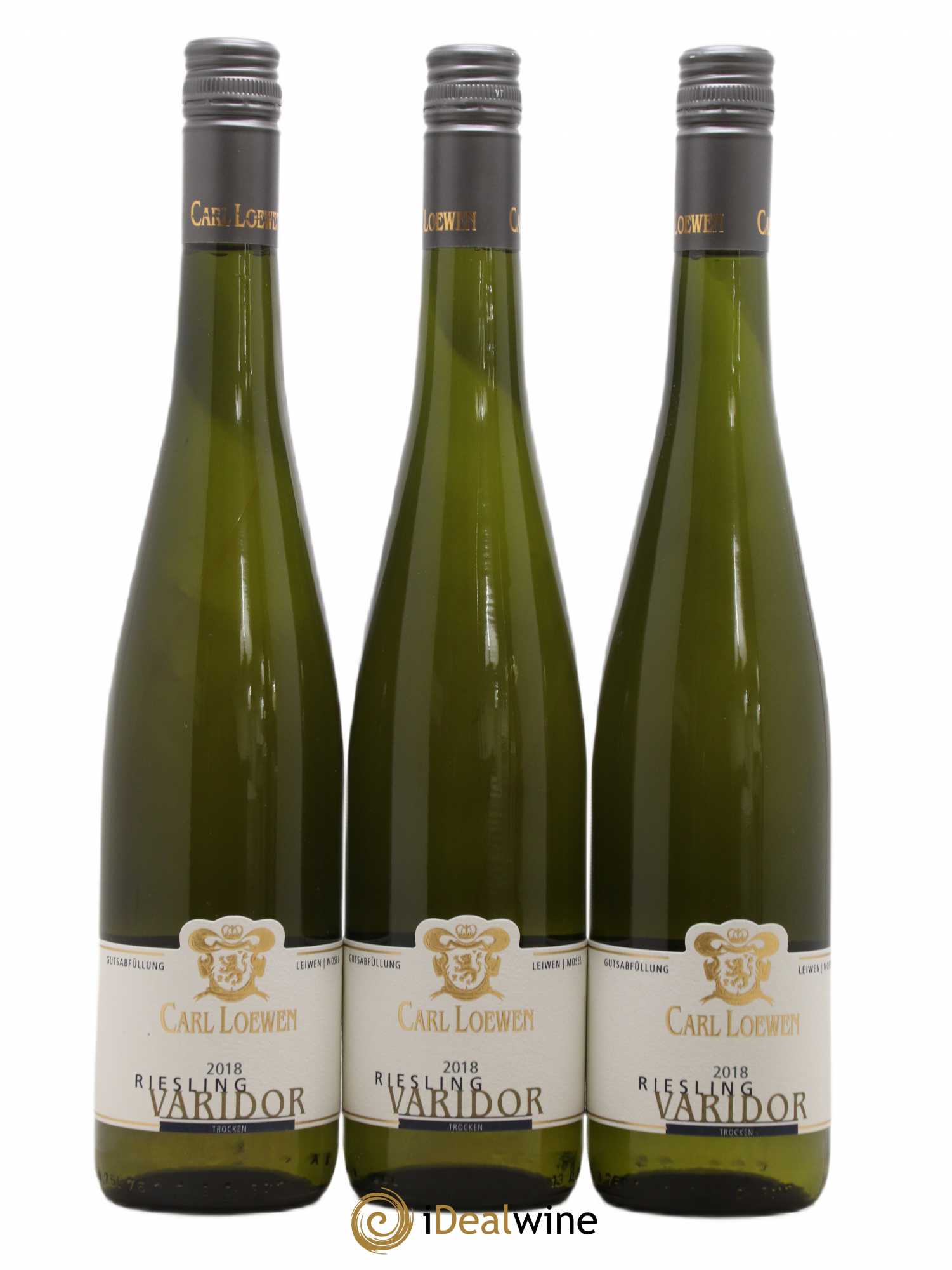 Riesling Trocken Varidor Carl Loewen (sans prix de réserve) 2018 - Posten von 3 Flaschen - 0