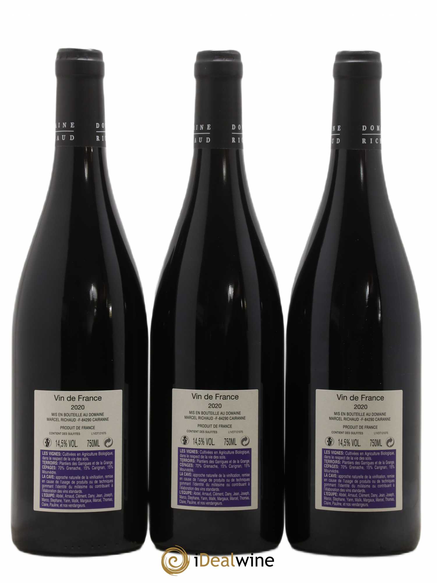 Vin de France A la source Marcel Richaud (sans prix de réserve) 2020 - Lot de 6 bouteilles - 4