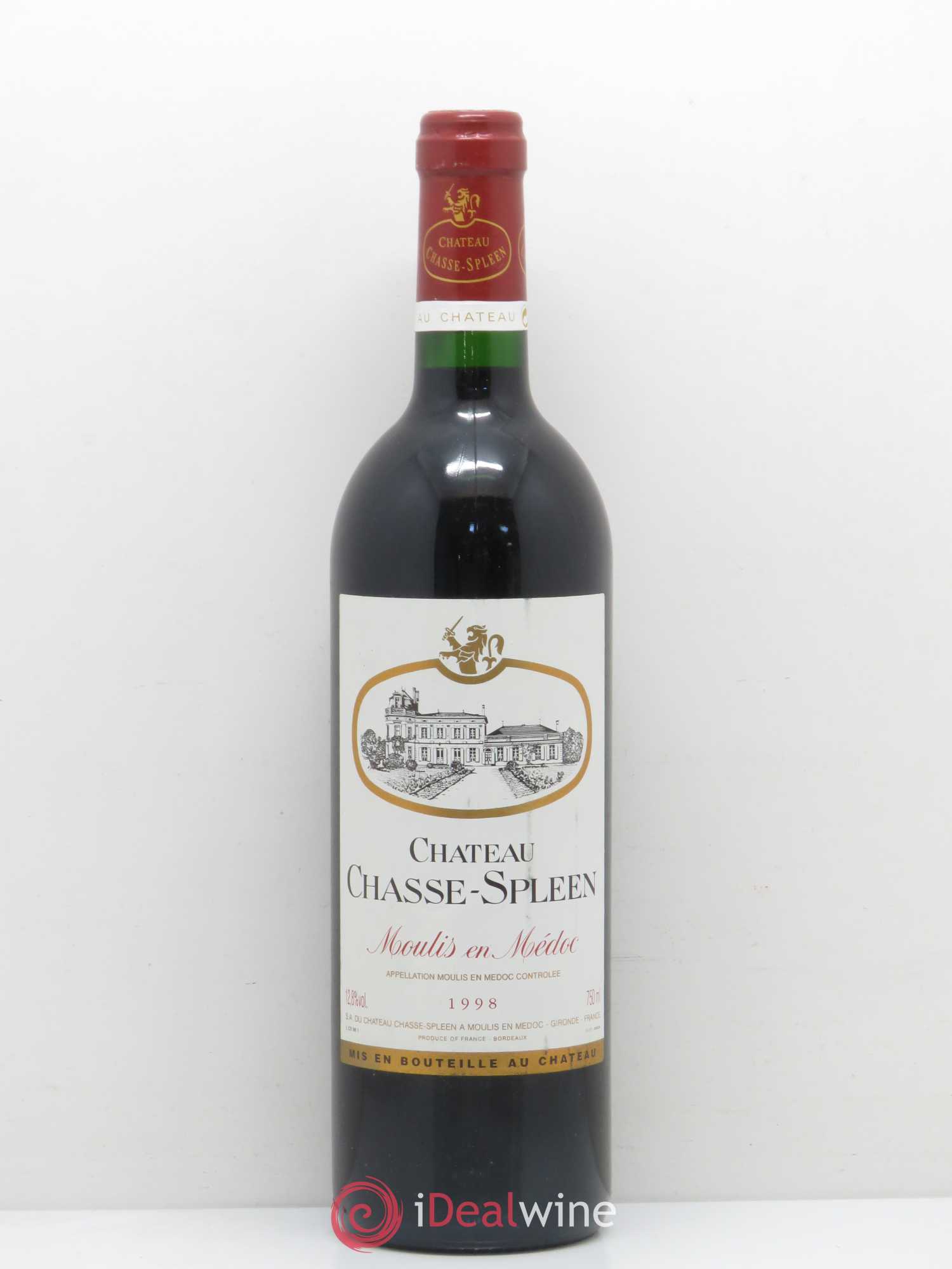 Château Chasse Spleen 1998 - Lot de 1 bouteille - 0