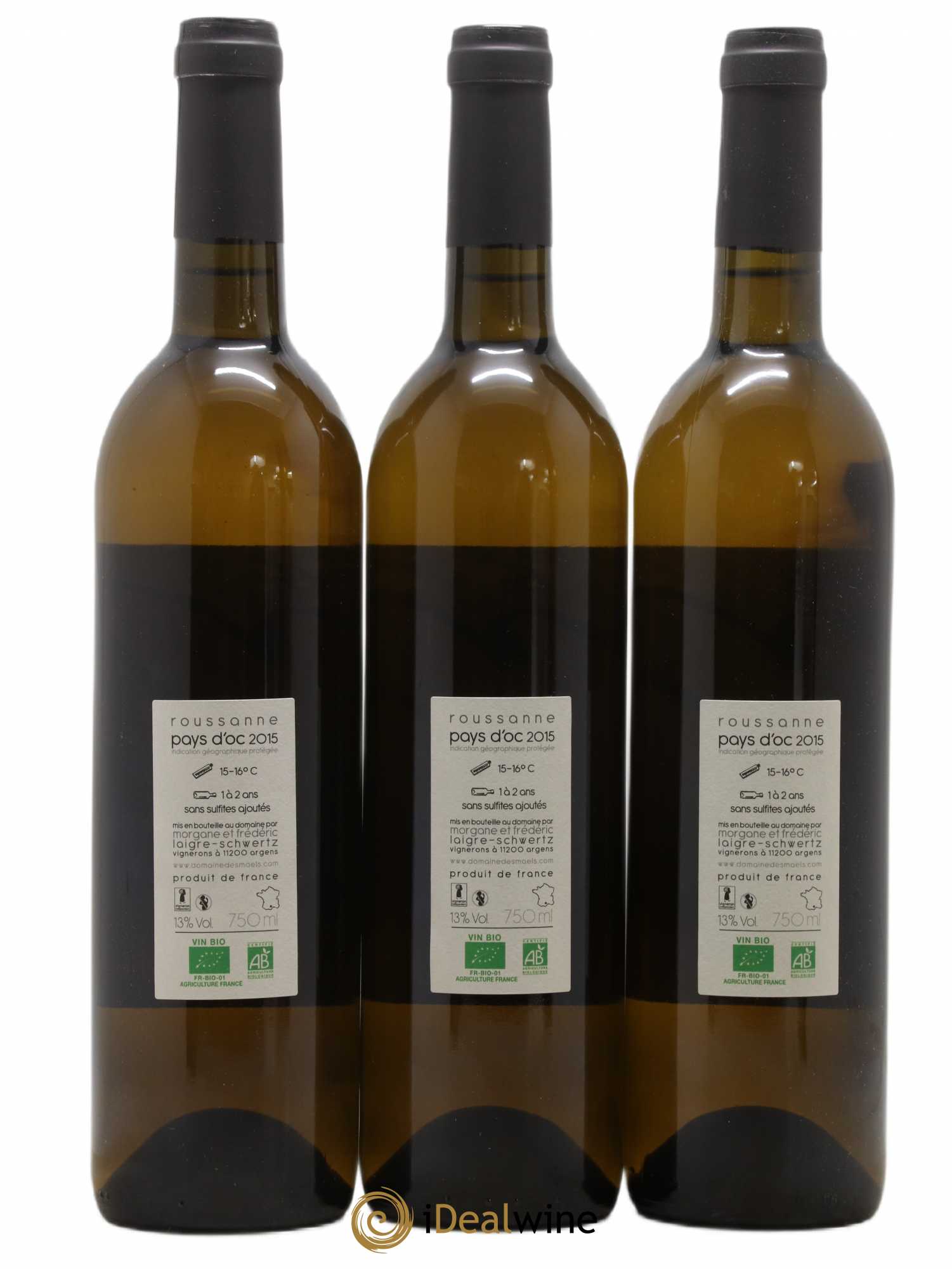 Pays d'Oc Le M des Maels Domaine des Maels (sans prix de réserve) 2015 - Posten von 3 Flaschen - 1