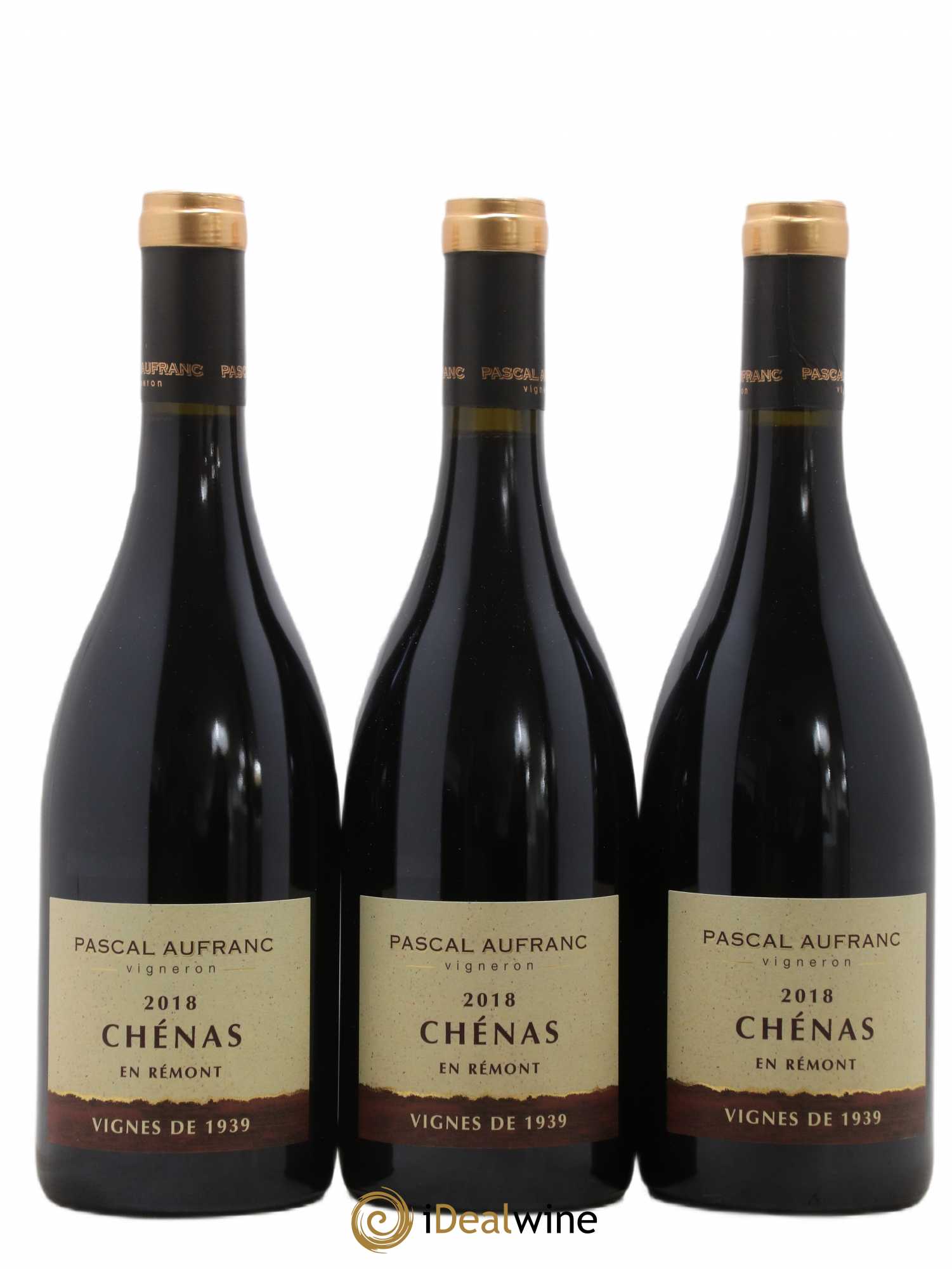 Chénas En Rémont Vignes de 1939 Pascal Aufranc (sans prix de réserve) 2018 - Posten von 3 Flaschen - 0