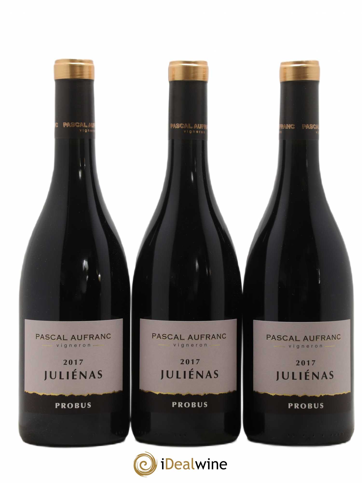 Juliénas Probus Pascal Aufranc (sans prix de réserve) 2017 - Lot de 3 bouteilles - 0