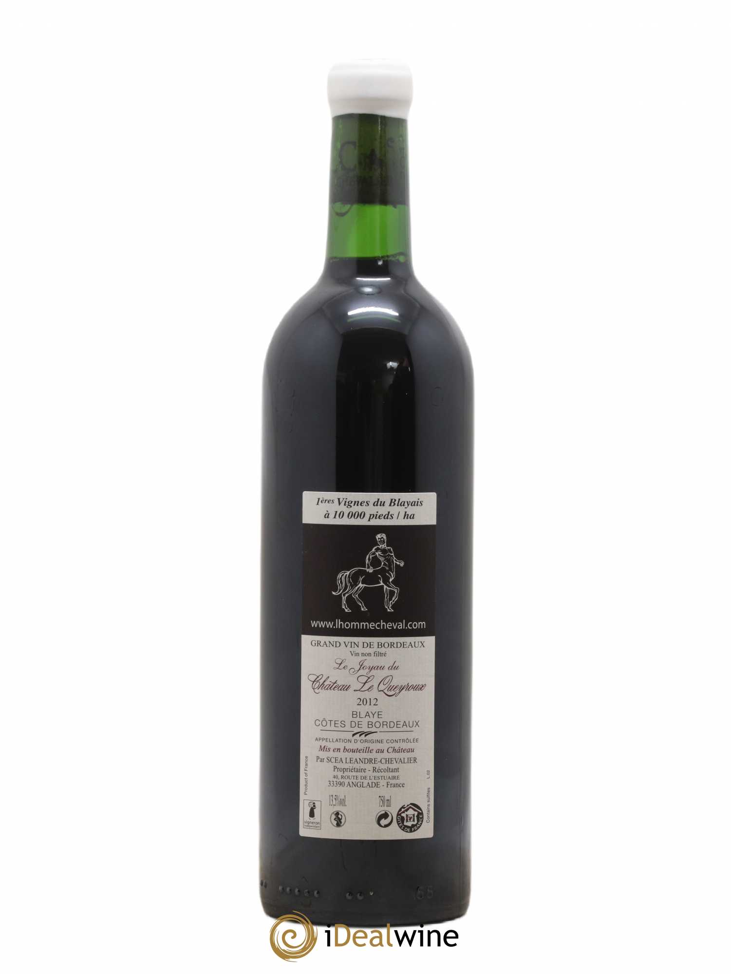 Premières-Côtes-de-Blaye (Blaye-Côtes-de-Bordeaux) Le Joyau Château Le Queyroux (sans prix de réserve) 2012 - Posten von 1 Flasche - 1
