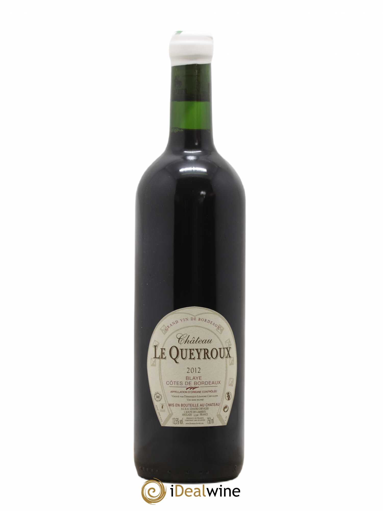 Premières-Côtes-de-Blaye (Blaye-Côtes-de-Bordeaux) Château Le Queyroux (sans prix de réserve) 2012 - Posten von 1 Flasche - 1