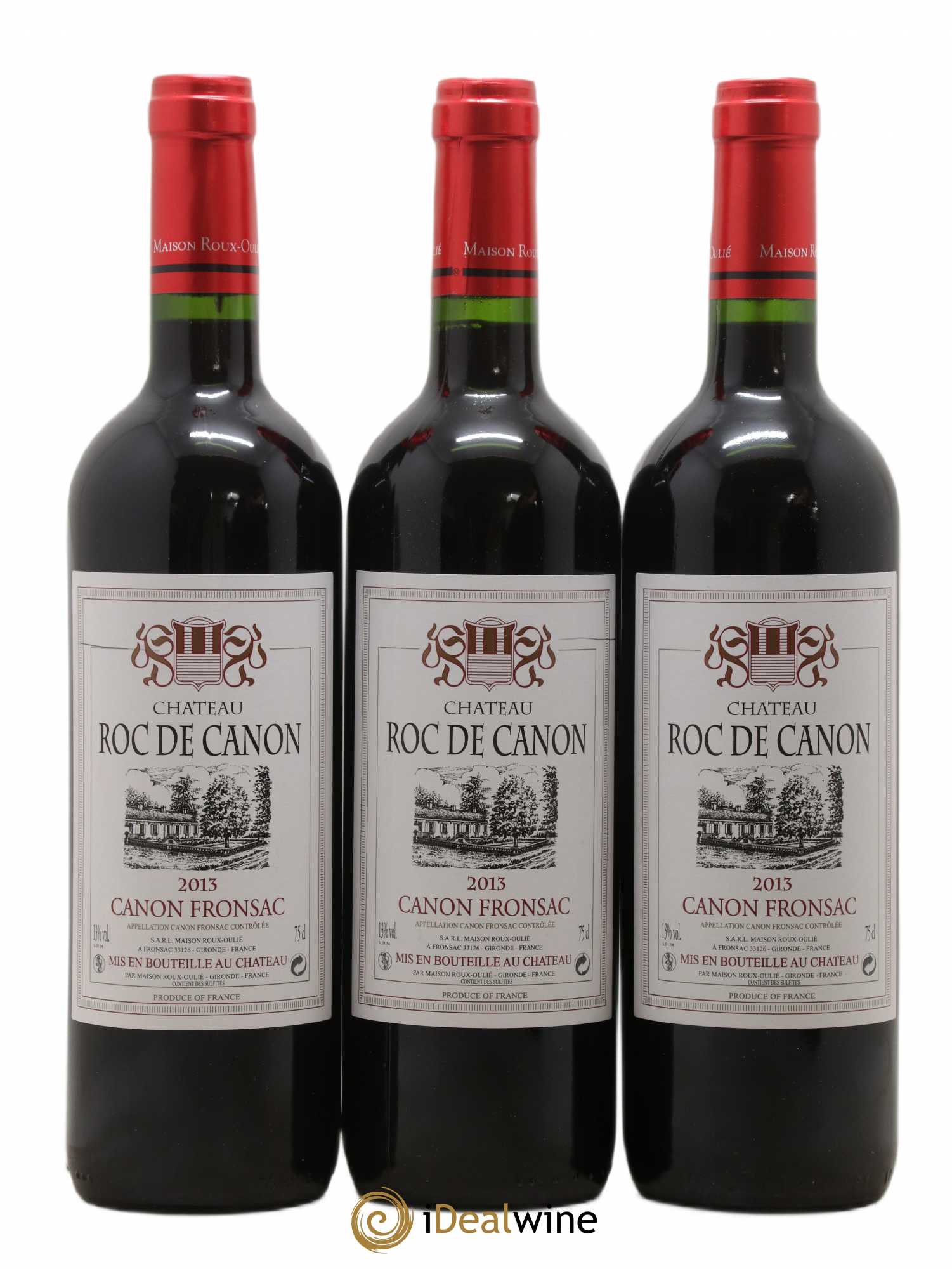 Canon-Fronsac Château Roc De Canon (sans prix de réserve) 2013 - Posten von 3 Flaschen - 0