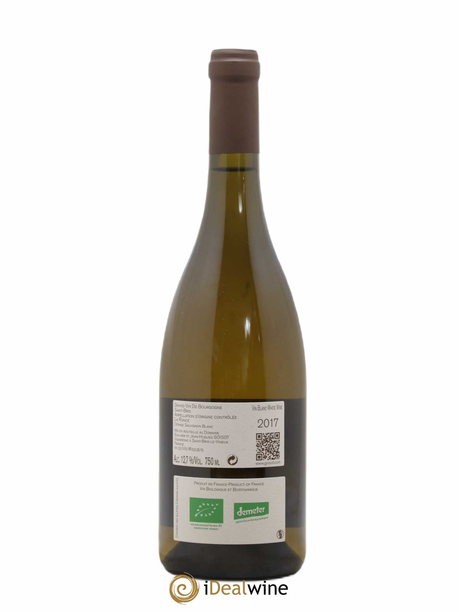 Saint-Bris La Ronce Goisot 2017 - Lot de 1 bouteille - 1