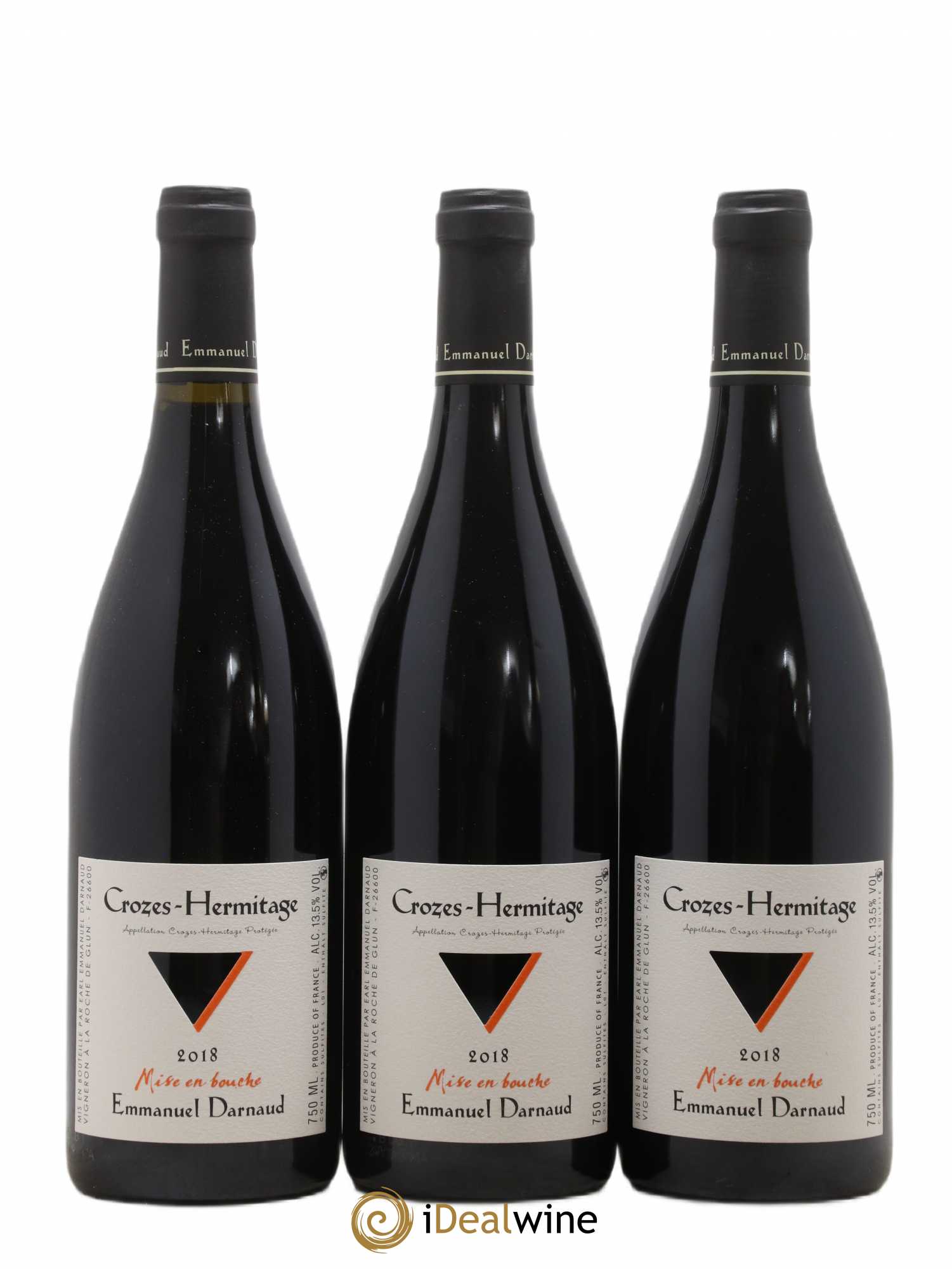 Crozes-Hermitage Mise En Bouche Emmanuel Darnaud (sans prix de réserve) 2018 - Posten von 3 Flaschen - 0