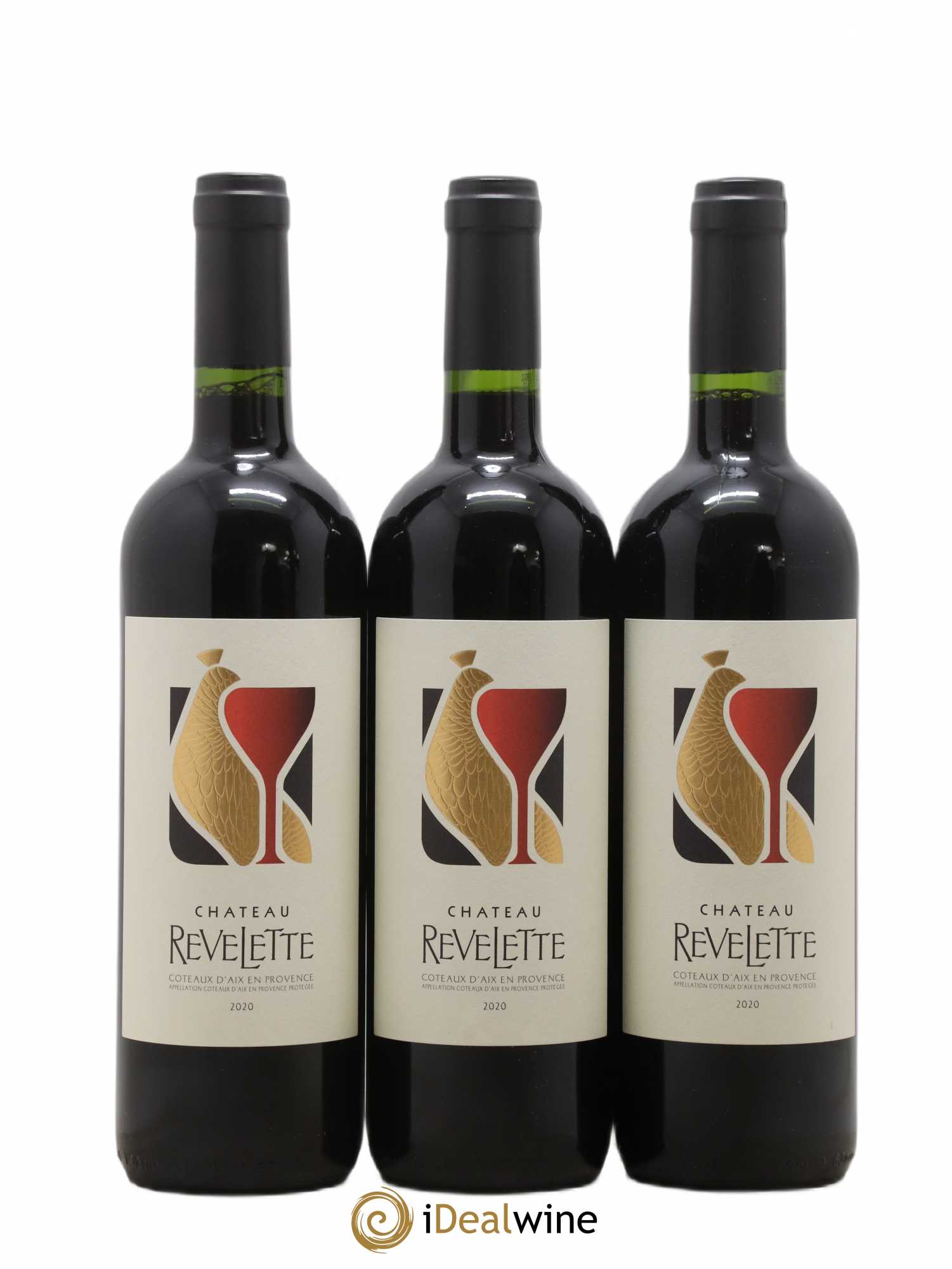 Coteaux d'Aix-en-Provence Château Revelette Sandra & Peter Fischer (sans prix de réserve) 2020 - Lot de 3 bouteilles - 0
