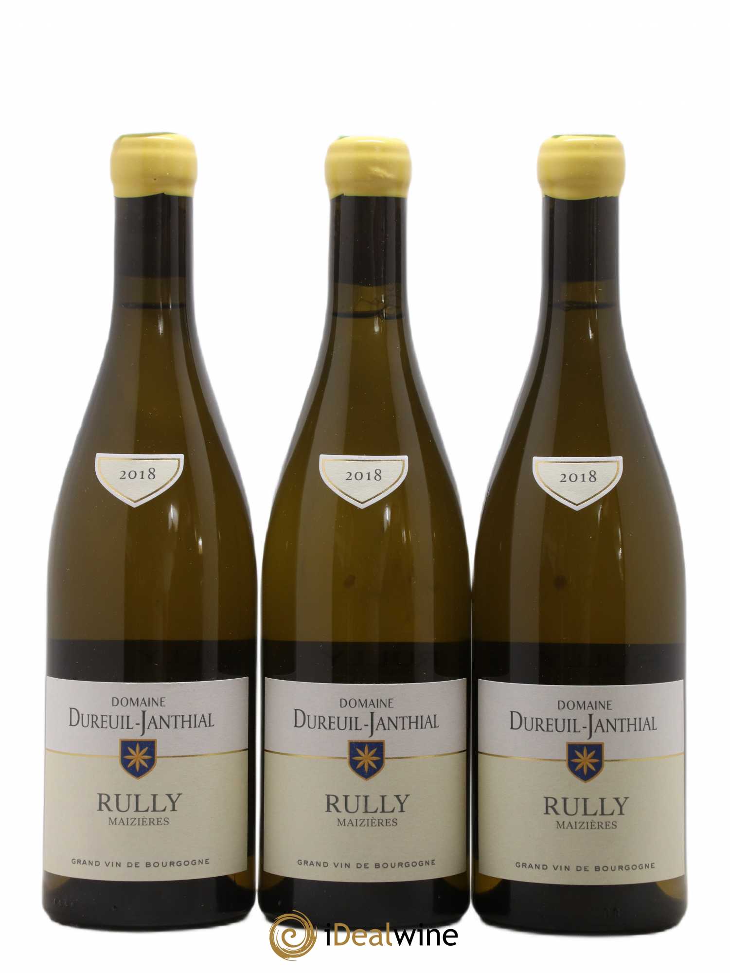 Rully Maizières Vincent Dureuil-Janthial 2018 - Lot de 3 bouteilles - 0