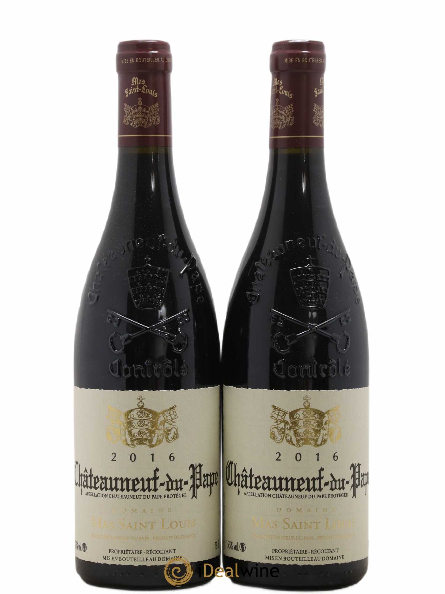 Châteauneuf-du-Pape Tradition Mas Saint-Louis (sans prix de réserve) 2016 - Lot de 2 bouteilles - 0