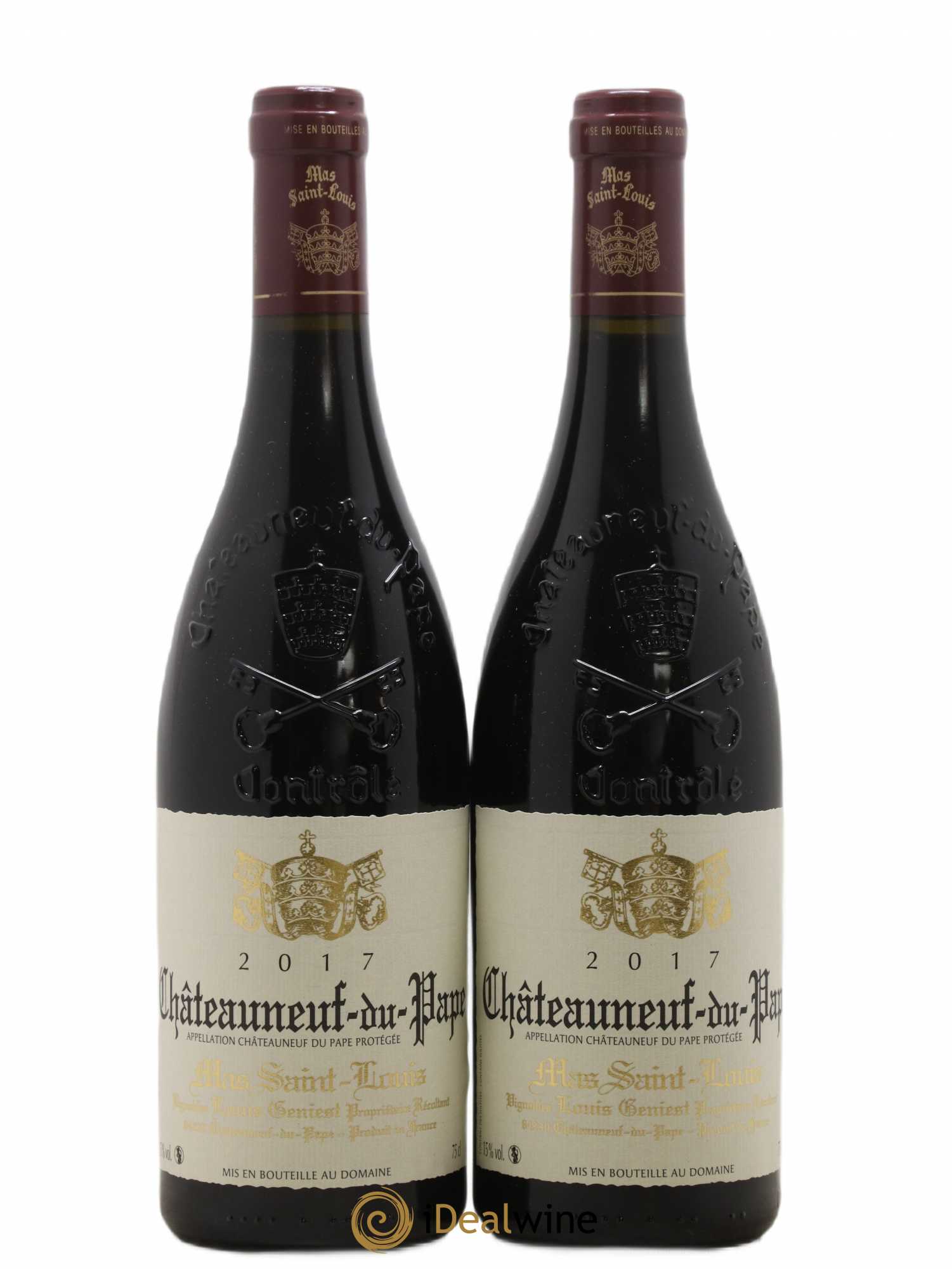 Châteauneuf-du-Pape Tradition Mas Saint-Louis (sans prix de réserve) 2017 - Lot de 2 bouteilles - 0