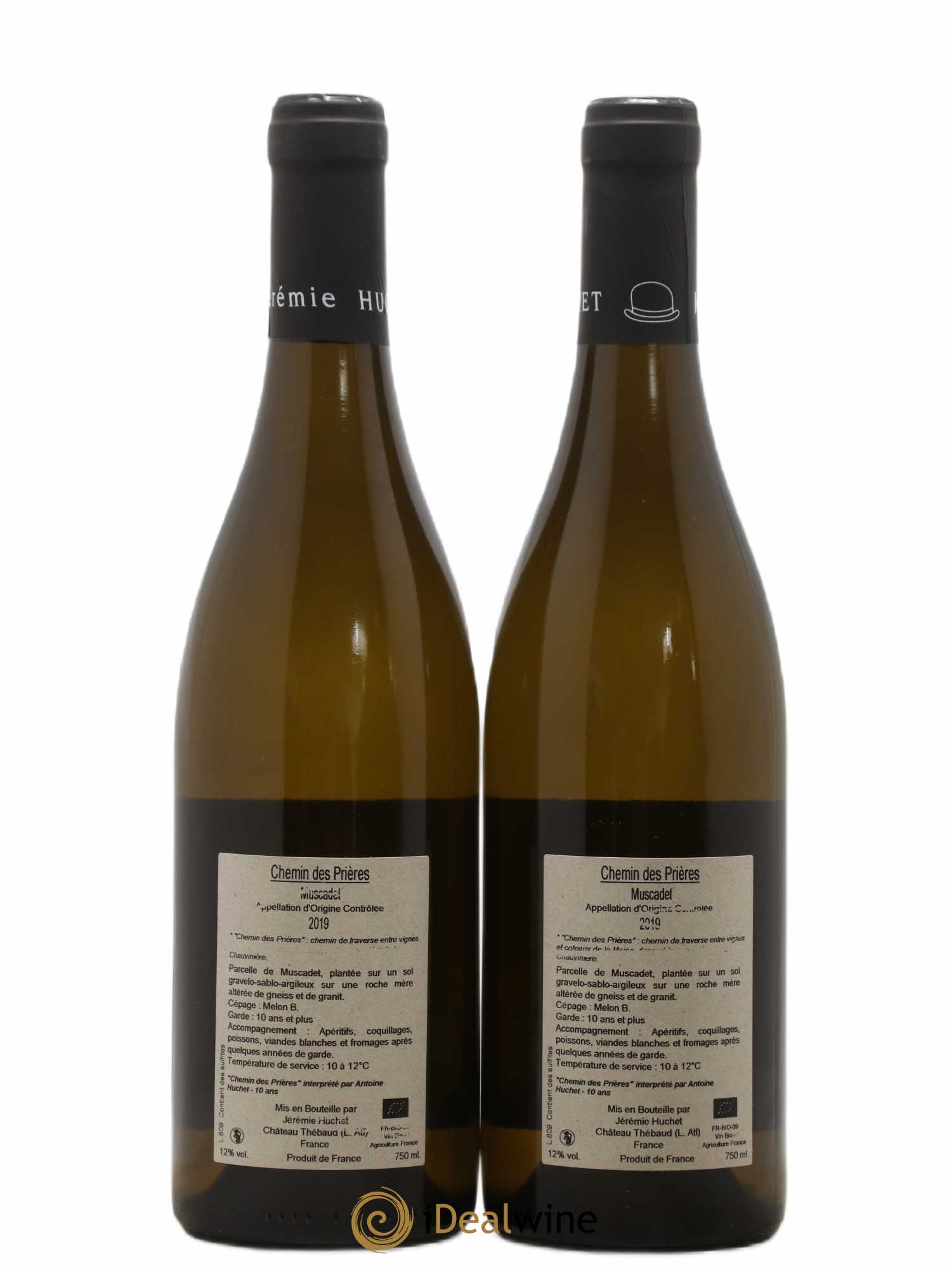 Muscadet Chemin des Prières Domaine Chauviniere (sans prix de réserve) 2019 - Posten von 2 Flaschen - 1