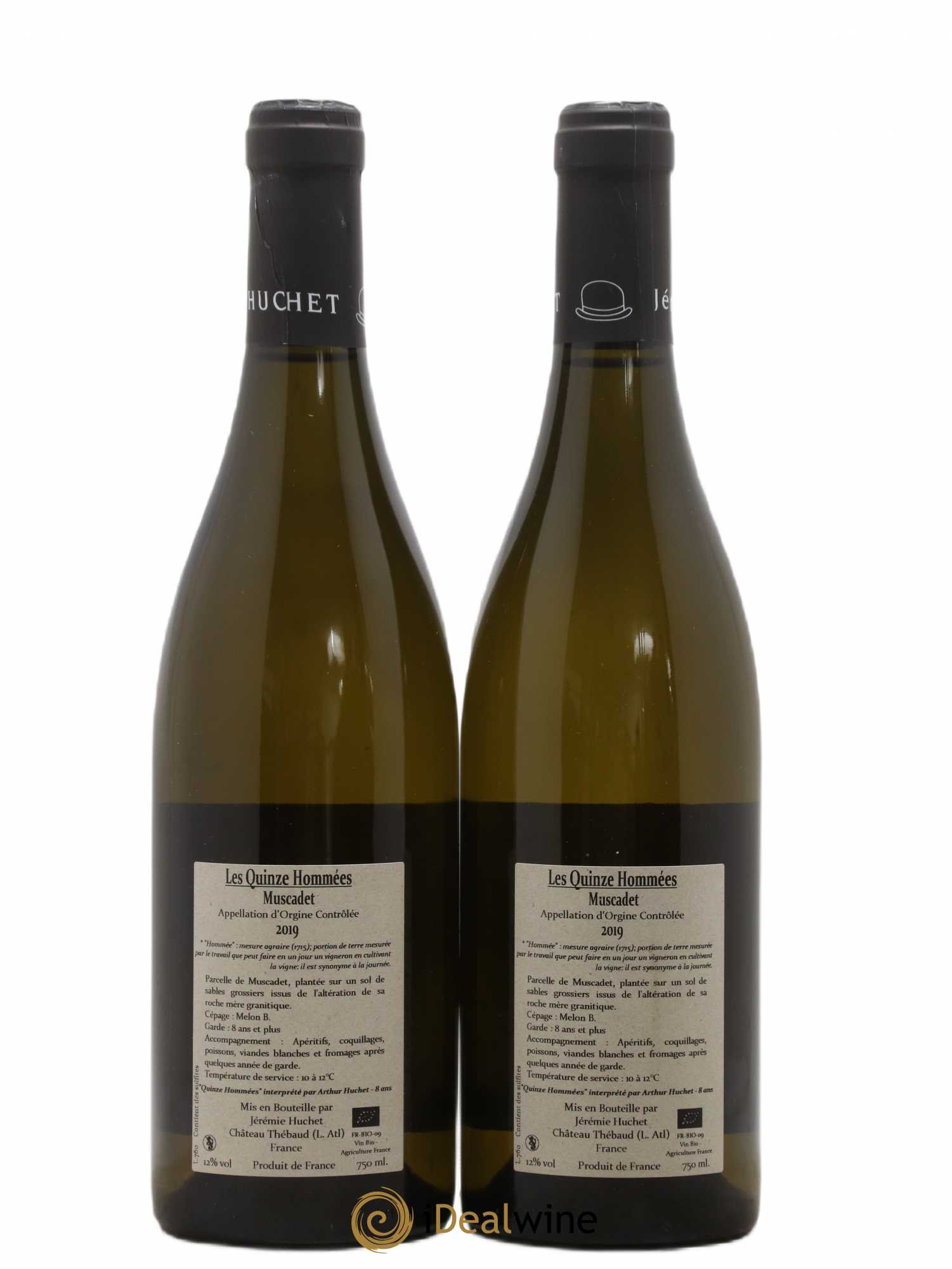Muscadet Les Quinze Hommées Domaine Chauviniere (sans prix de réserve) 2019 - Posten von 2 Flaschen - 1