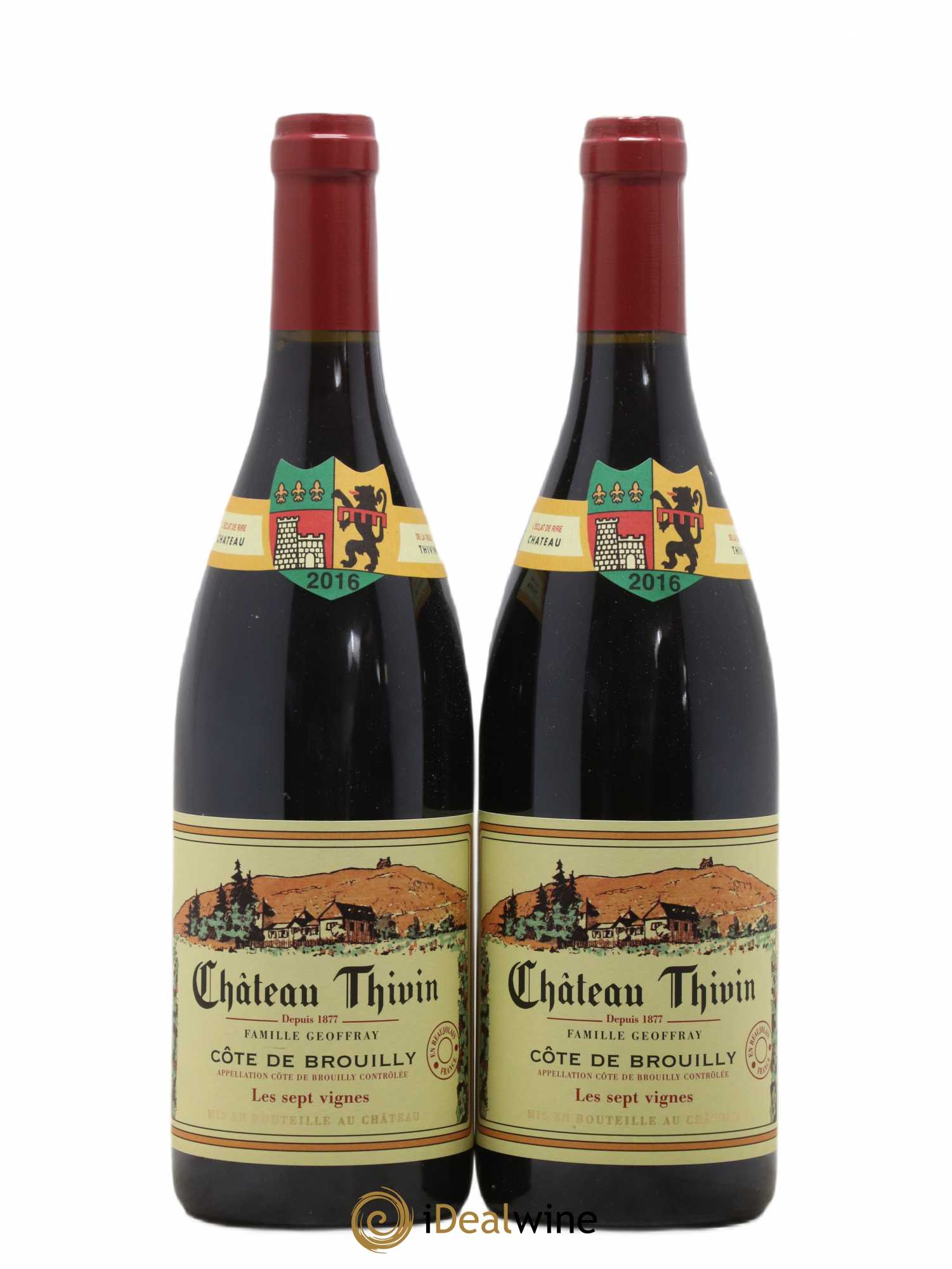 Côte de Brouilly Les 7 Vignes Château Thivin 2016 - Lot de 2 bouteilles - 0