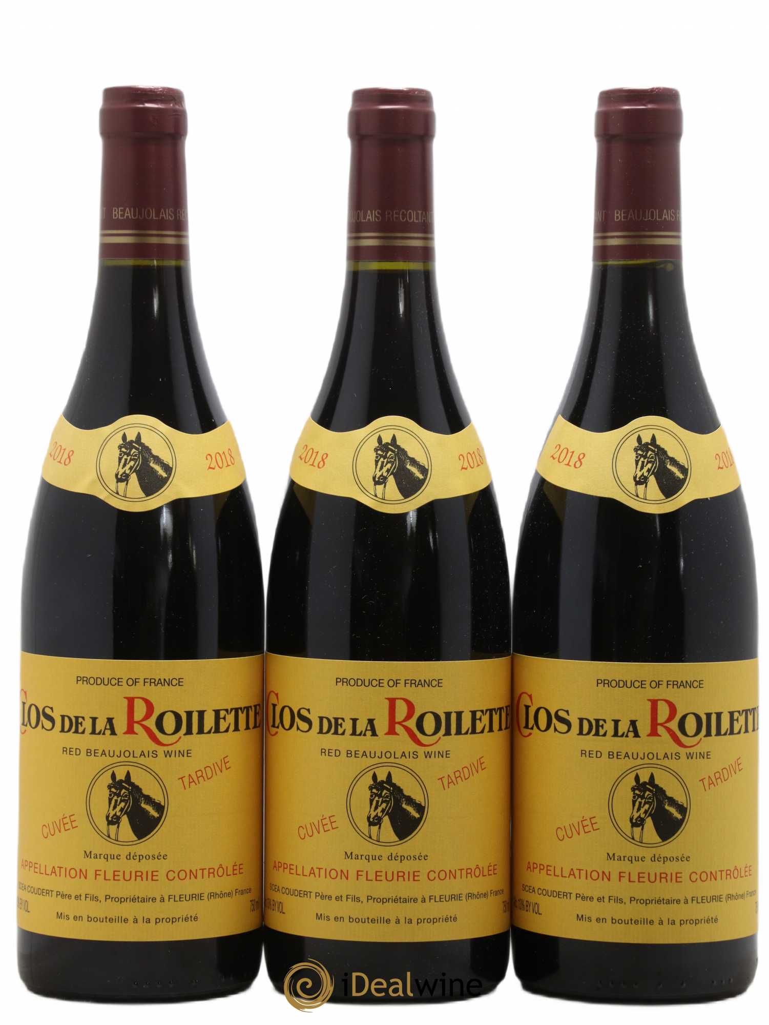 Fleurie Cuvée Tardive Clos de la Roilette (sans prix de réserve) 2018 - Lot de 3 bouteilles - 0