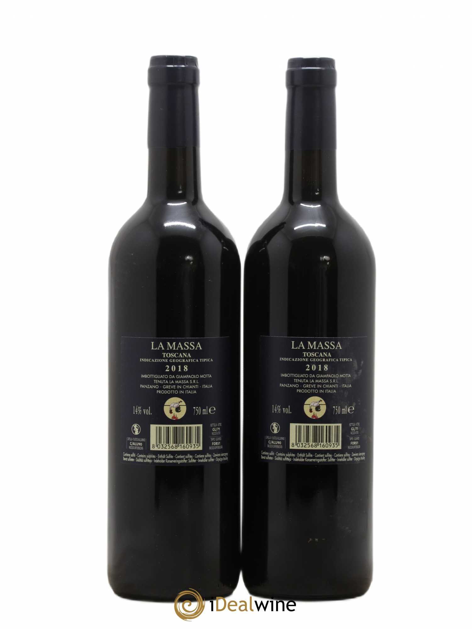 Toscana IGT La Massa Fattoria La Massa (sans prix de réserve) 2018 - Posten von 2 Flaschen - 1