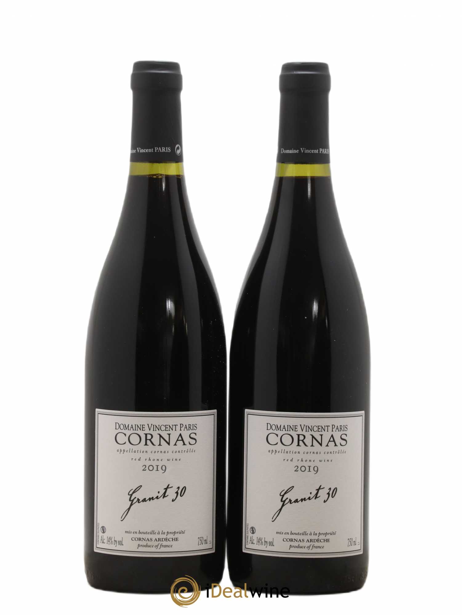 Cornas Granit 30 Vincent Paris (sans prix de réserve) 2019 - Lot de 2 bouteilles - 0