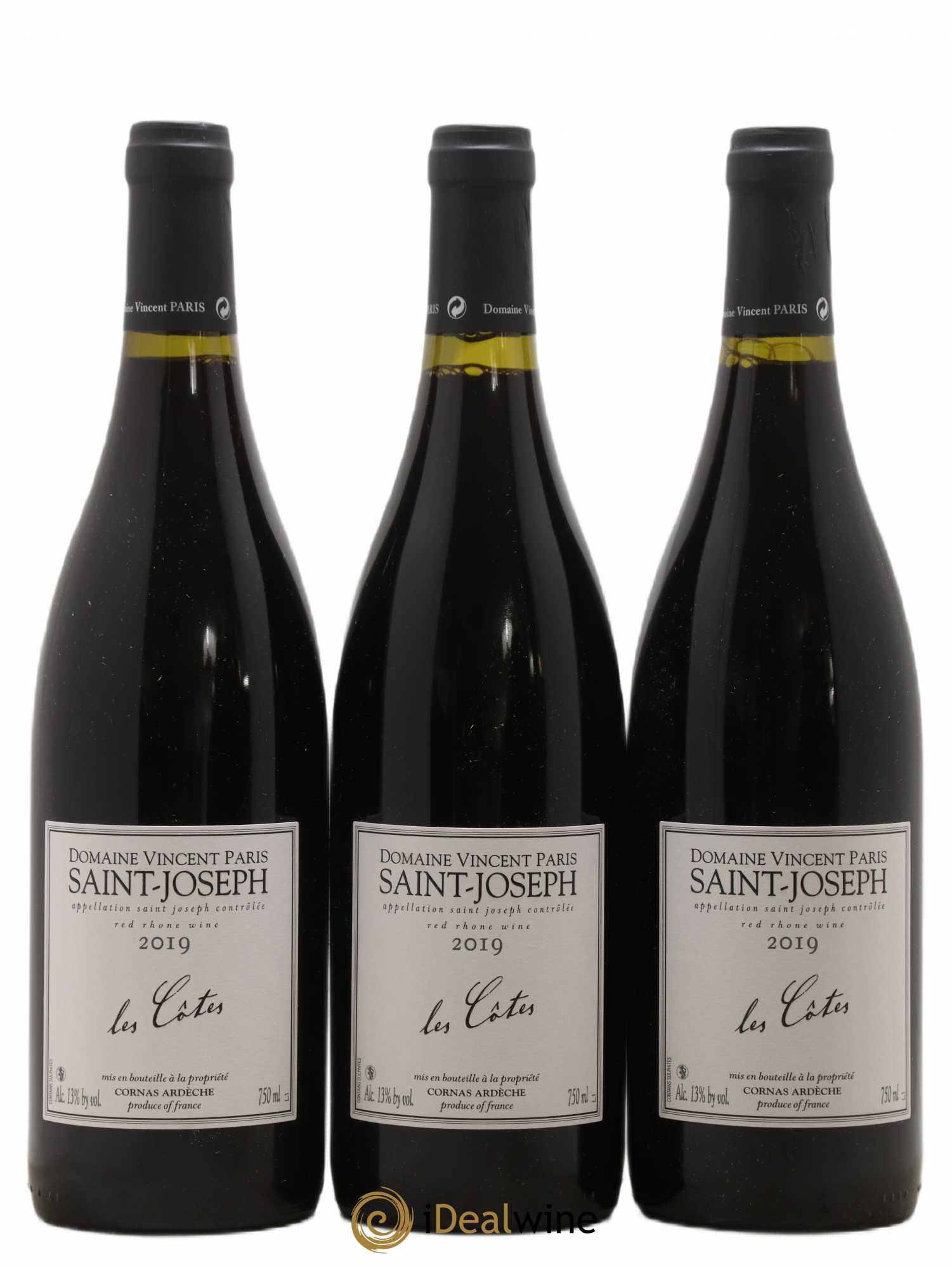 Saint-Joseph Les Côtes Vincent Paris 2019 - Posten von 3 Flaschen - 0