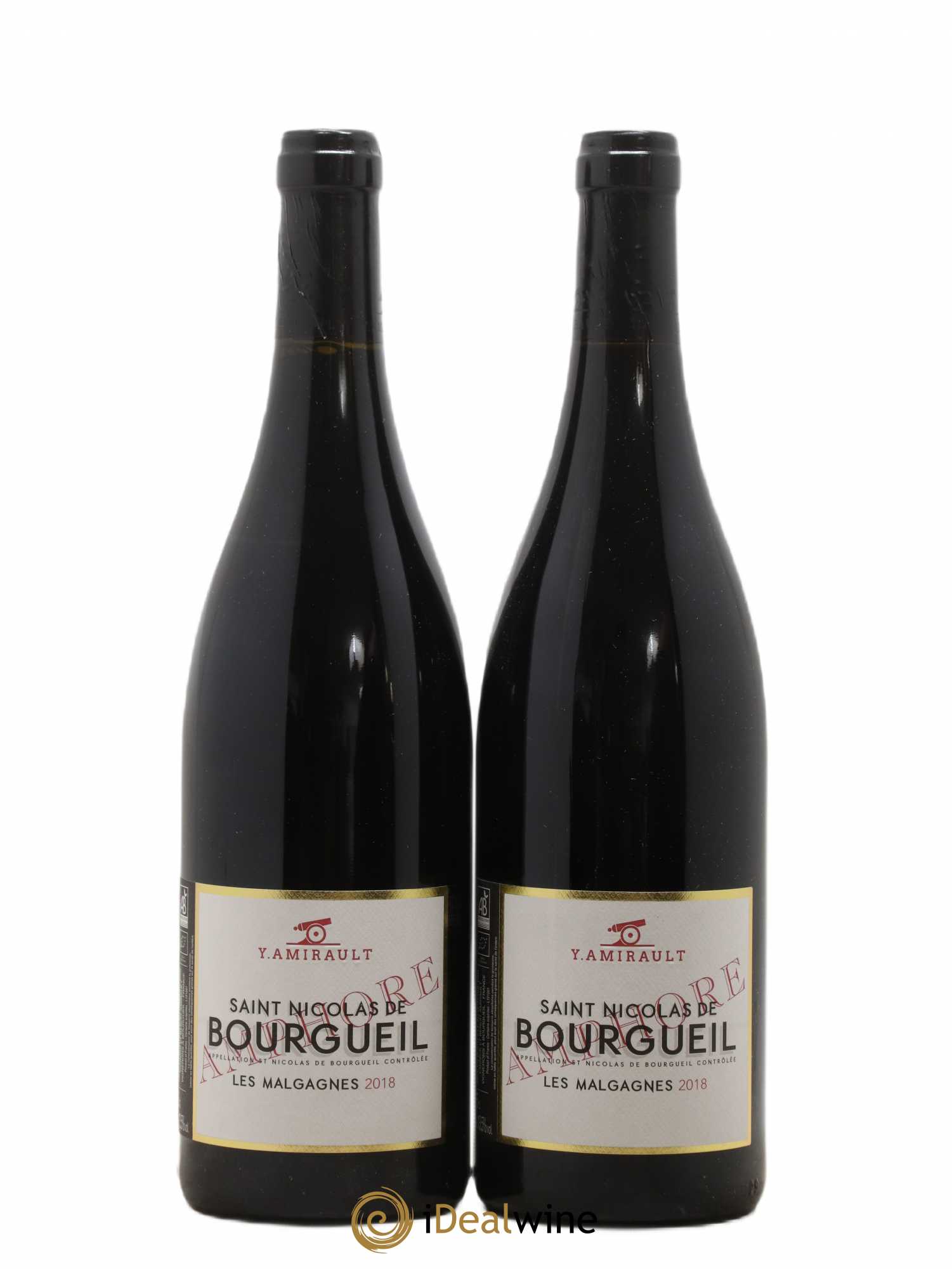 Saint-Nicolas de Bourgueil Les Malgagnes Yannick Amirault (Domaine) Amphore 2018 - Lot de 2 bouteilles - 0
