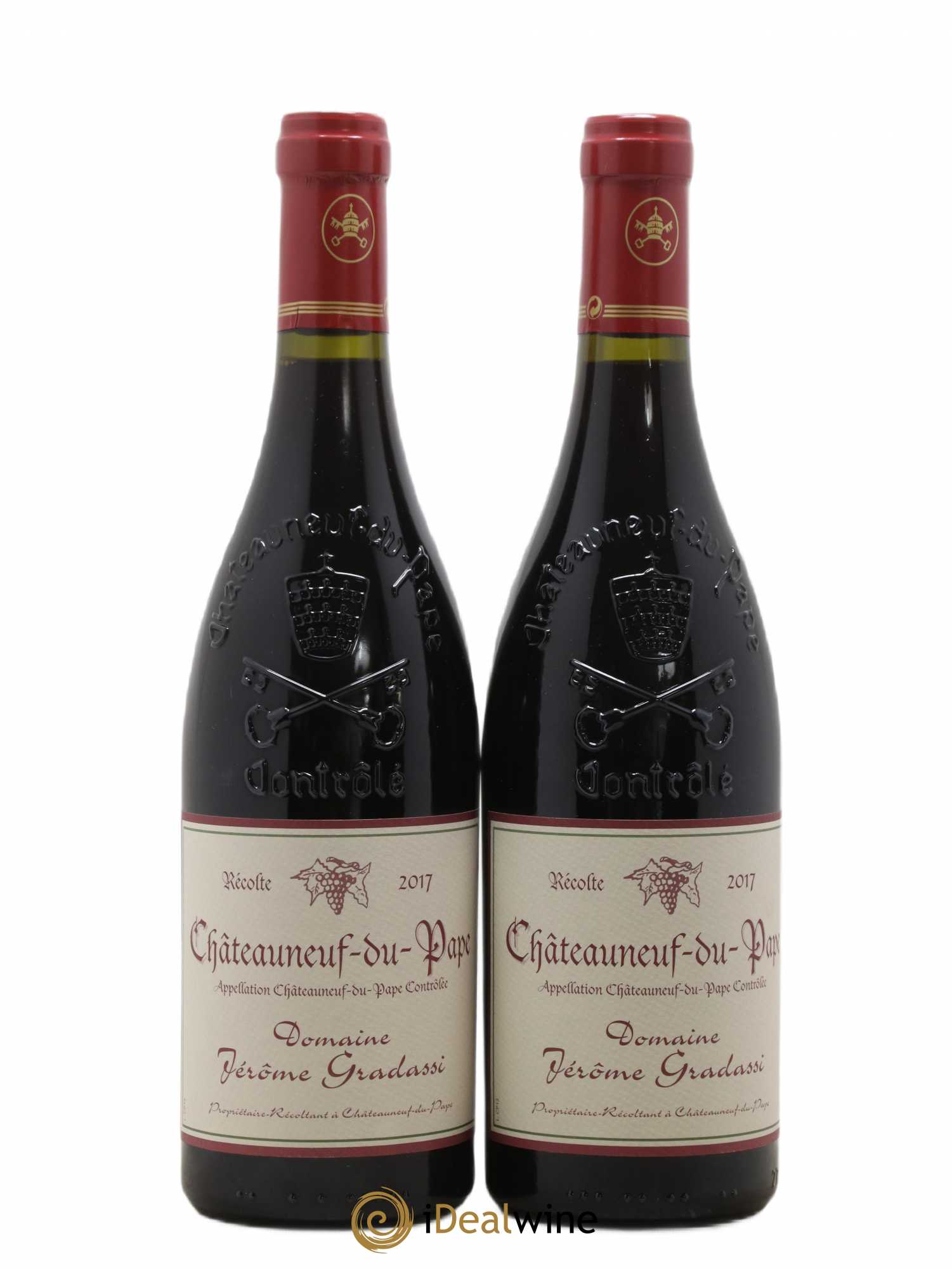 Châteauneuf-du-Pape Jerôme Gradassi 2017 - Lot de 2 bouteilles - 0
