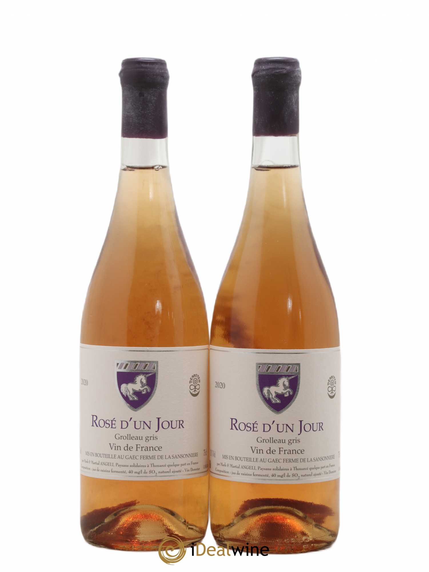 Vin de France Rosé d'un jour Mark Angeli (Domaine) - Ferme de la Sansonnière 2020 - Lot de 2 bouteilles - 0