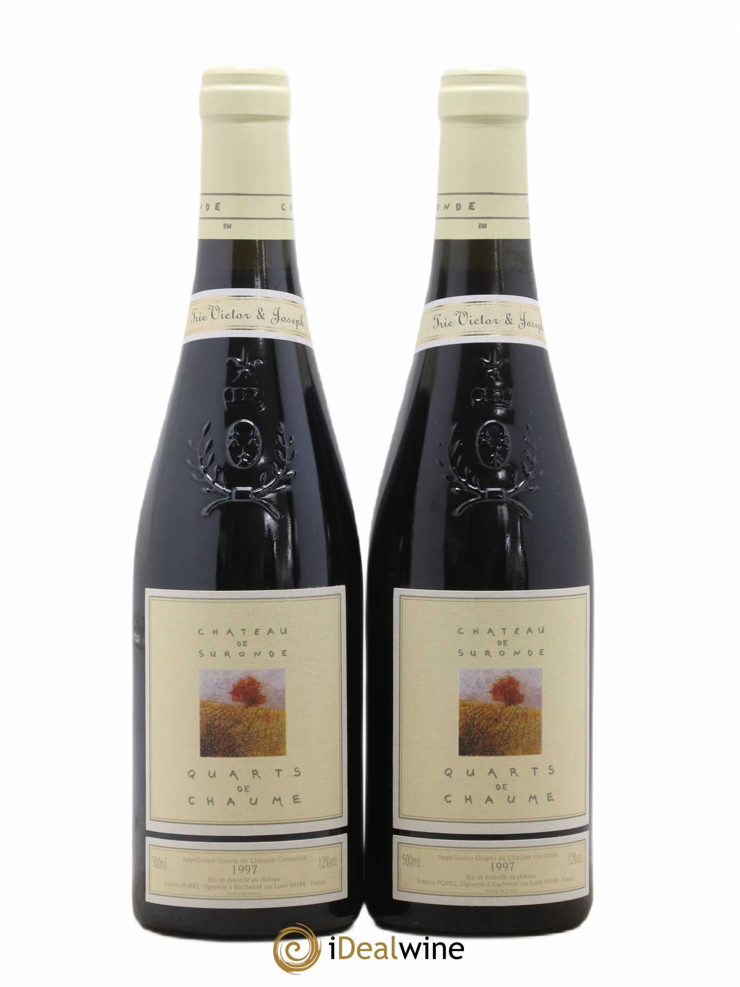 Quarts de Chaume Trie Victor Et Joseph Château Suronde 50cl 1997 - Lotto di 2 bottiglie - 0