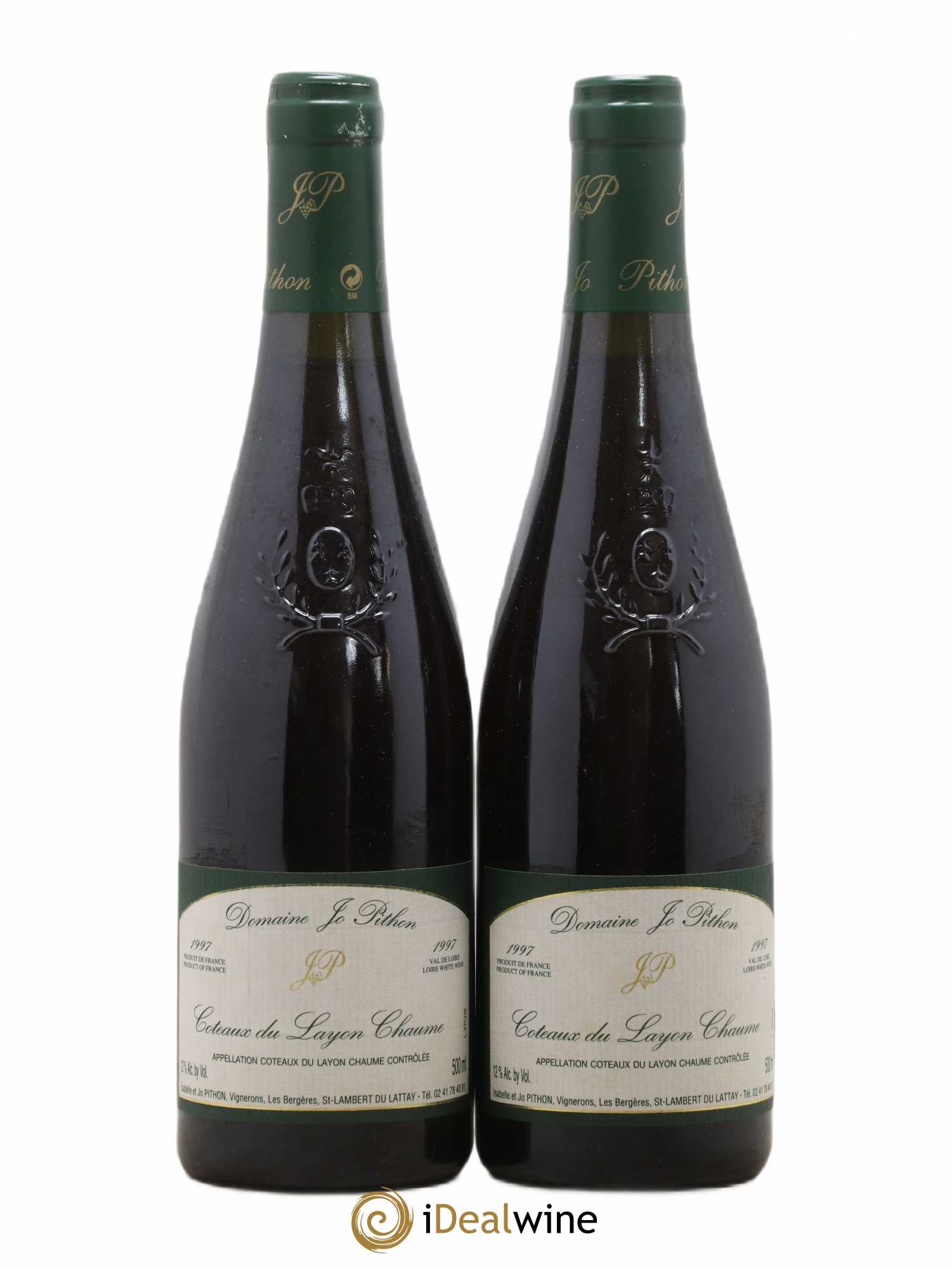 Coteaux du Layon Chaume Jo Pithon 50cl 1997 - Lotto di 2 bottiglie - 0