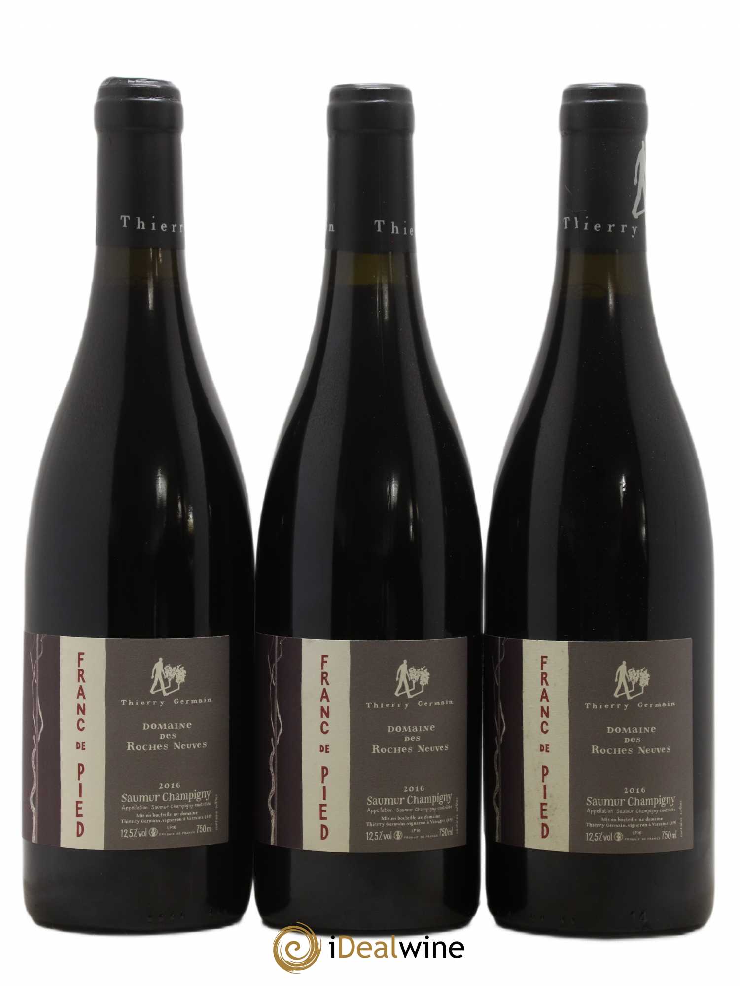 Saumur-Champigny Franc de pied Domaine des Roches Neuves - Thierry Germain 2016 - Lot de 3 bouteilles - 0