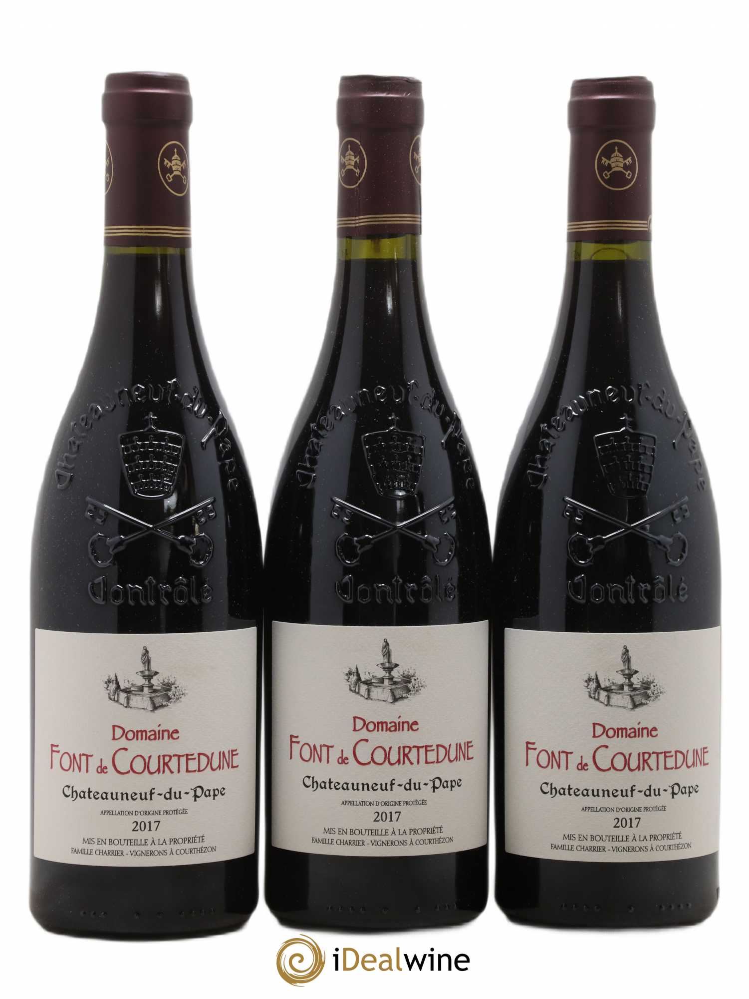 Châteauneuf-du-Pape Font De Courtedune 2017 - Lot de 3 bouteilles - 0